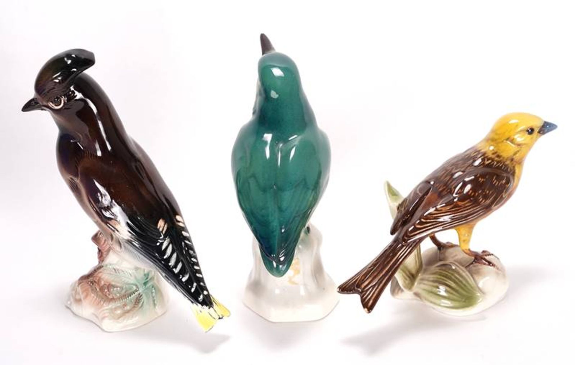 Three bird figurines - Image 2 of 3