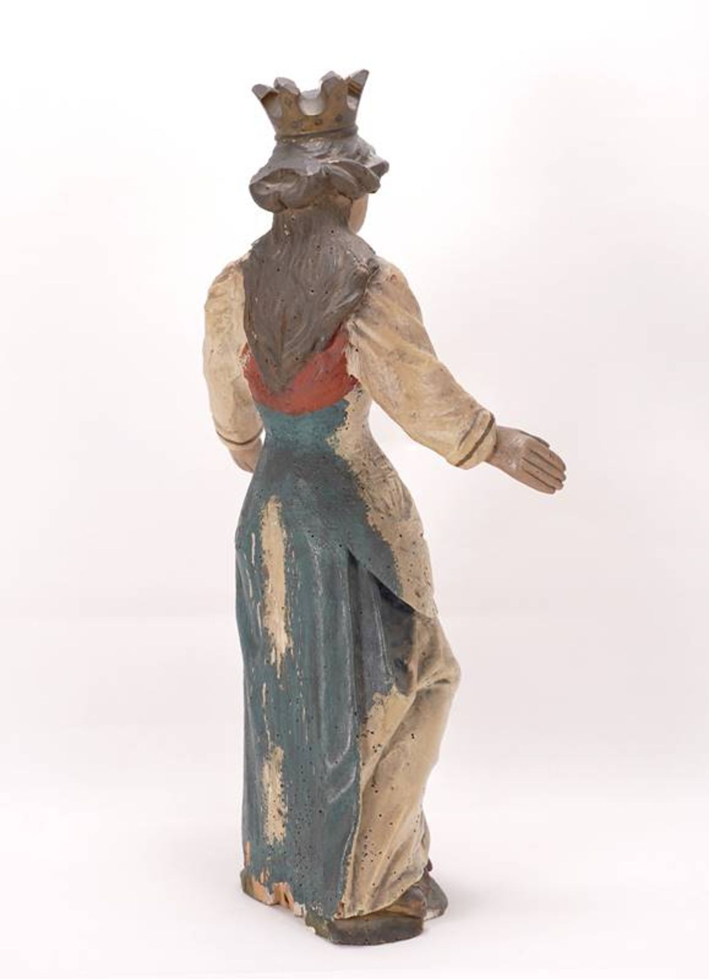 Baroque figure of a saintBaroque figure of a saint - Image 3 of 6