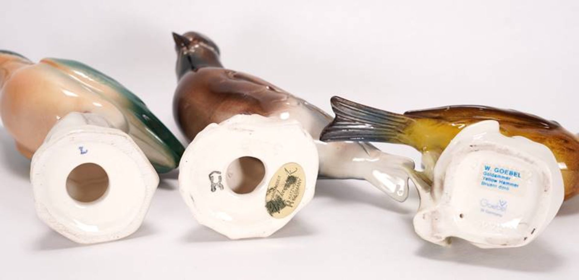 Three bird figurines - Image 3 of 3