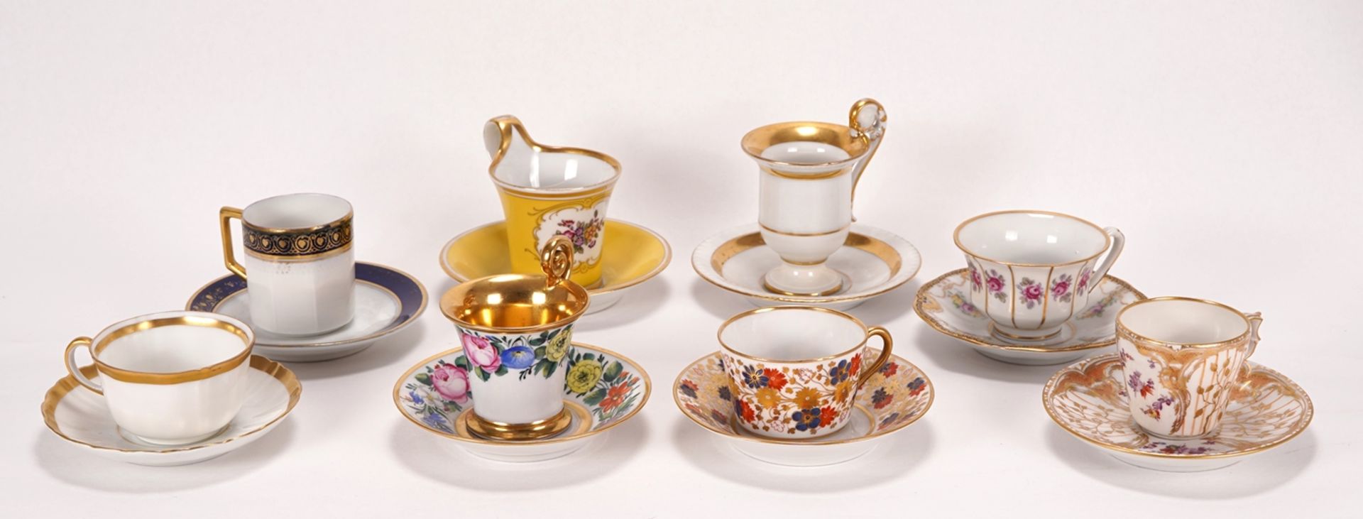 Assortment of demitasse cups