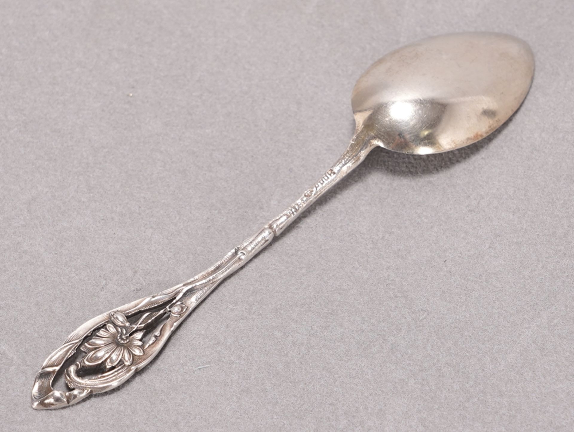 Set of art nouveau mocha spoons - Image 3 of 5