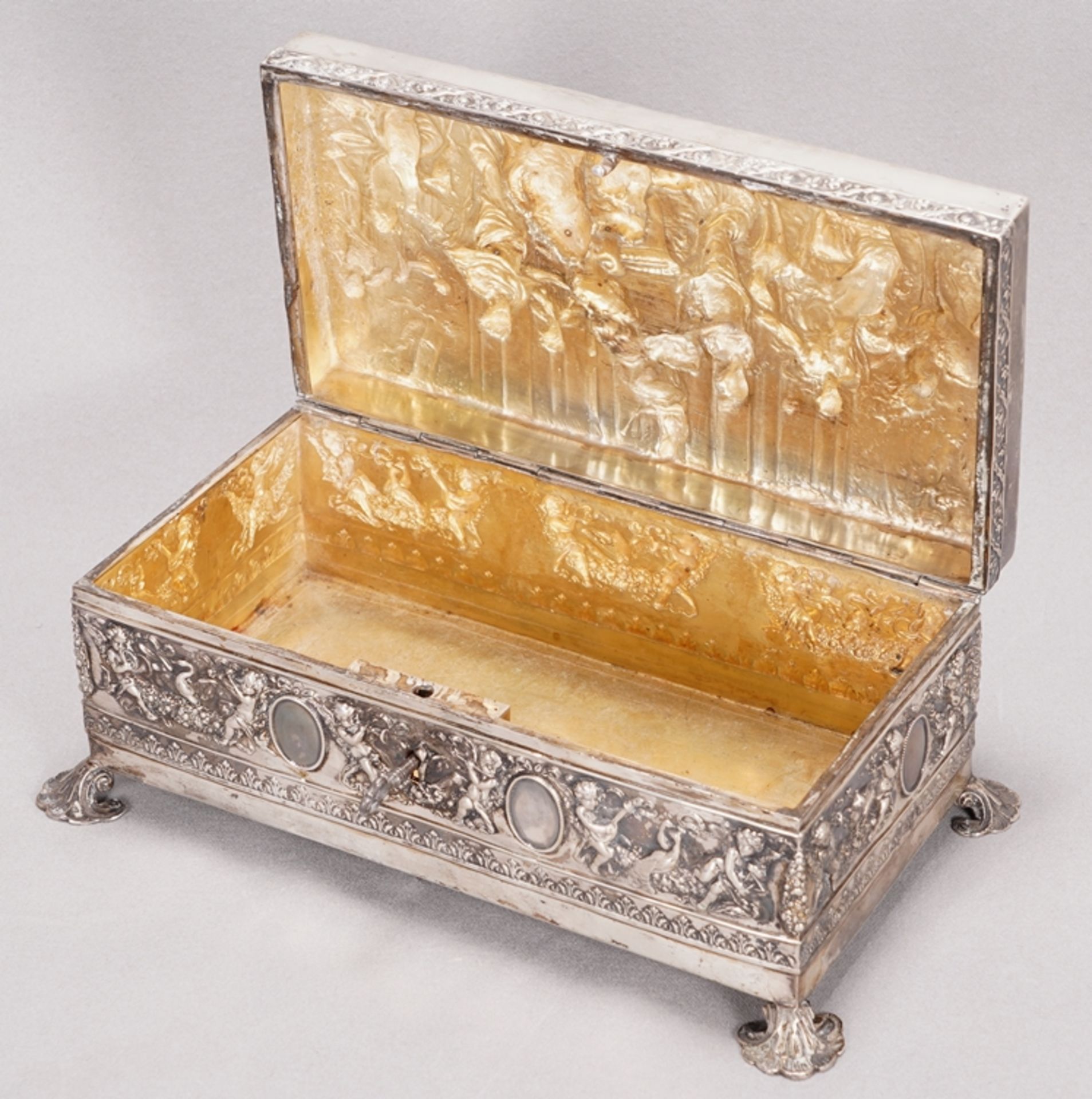 Silver casket - Image 4 of 9