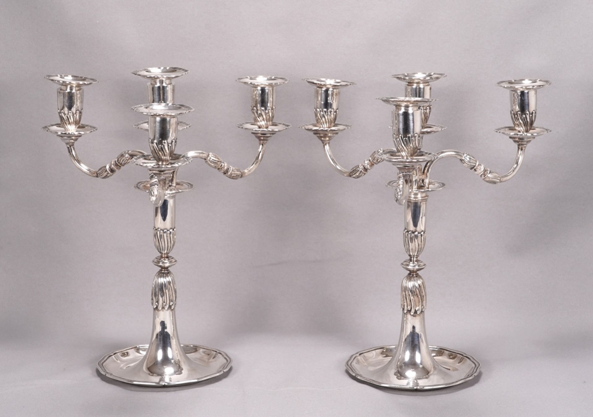 Pair of table candlesticks - Image 2 of 4