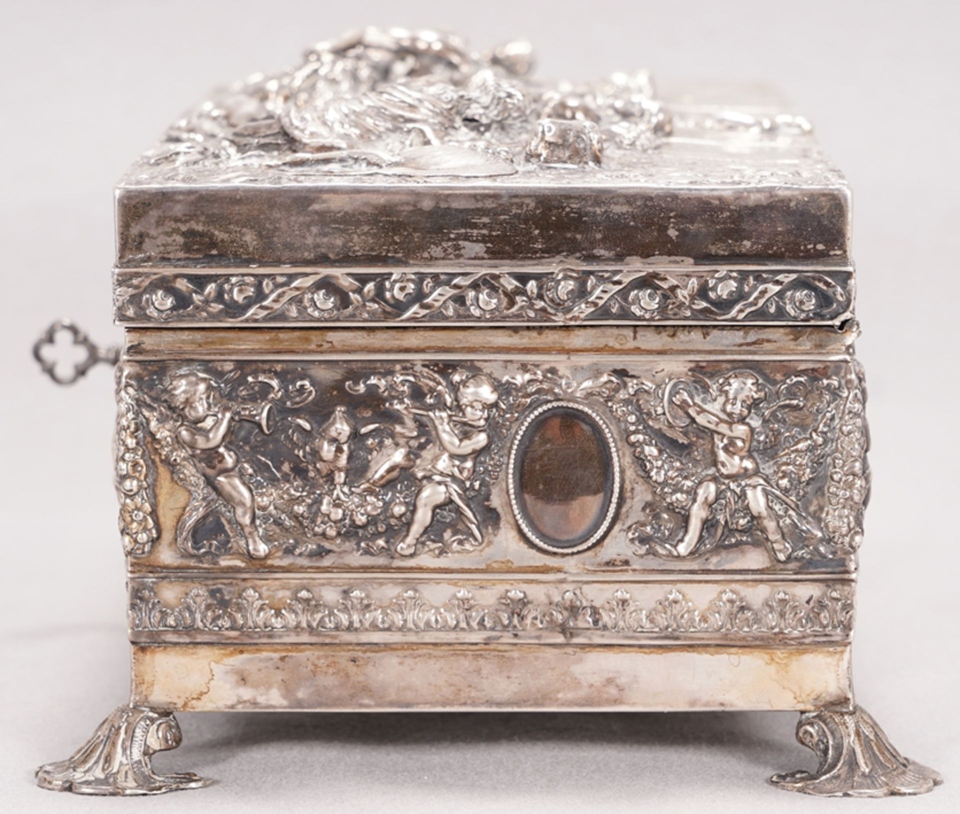 Silver casket - Image 5 of 9