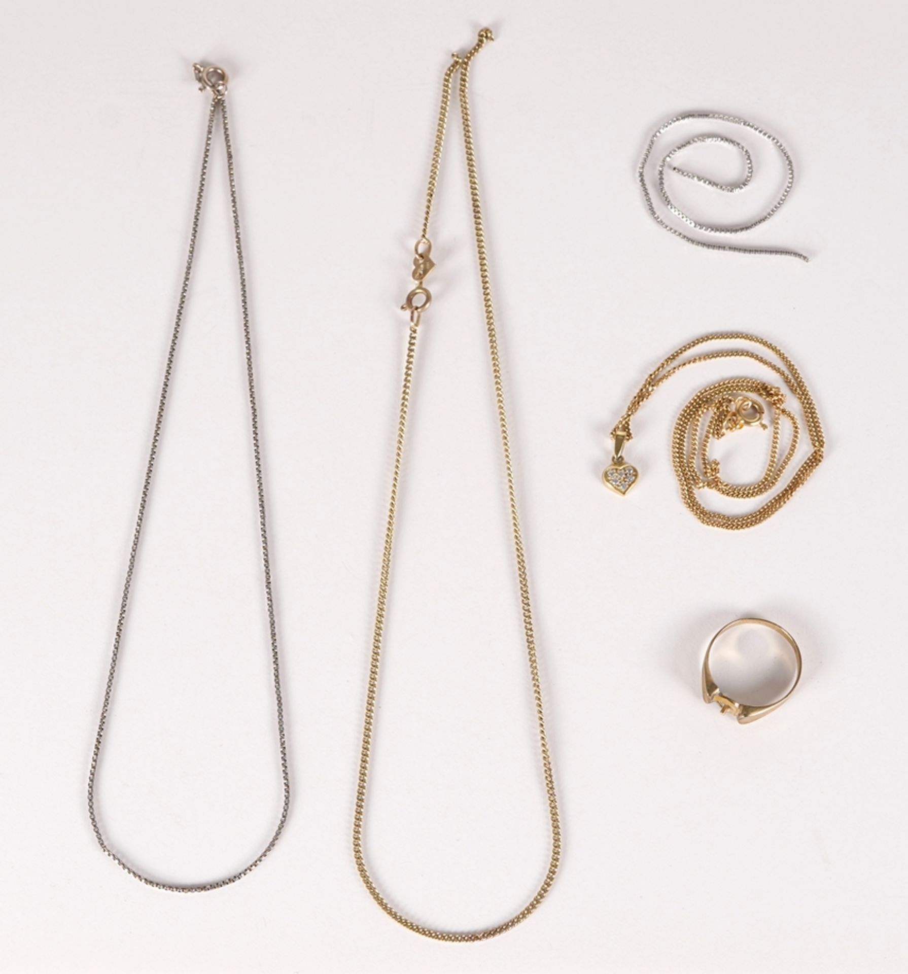Mixed gold jewellery