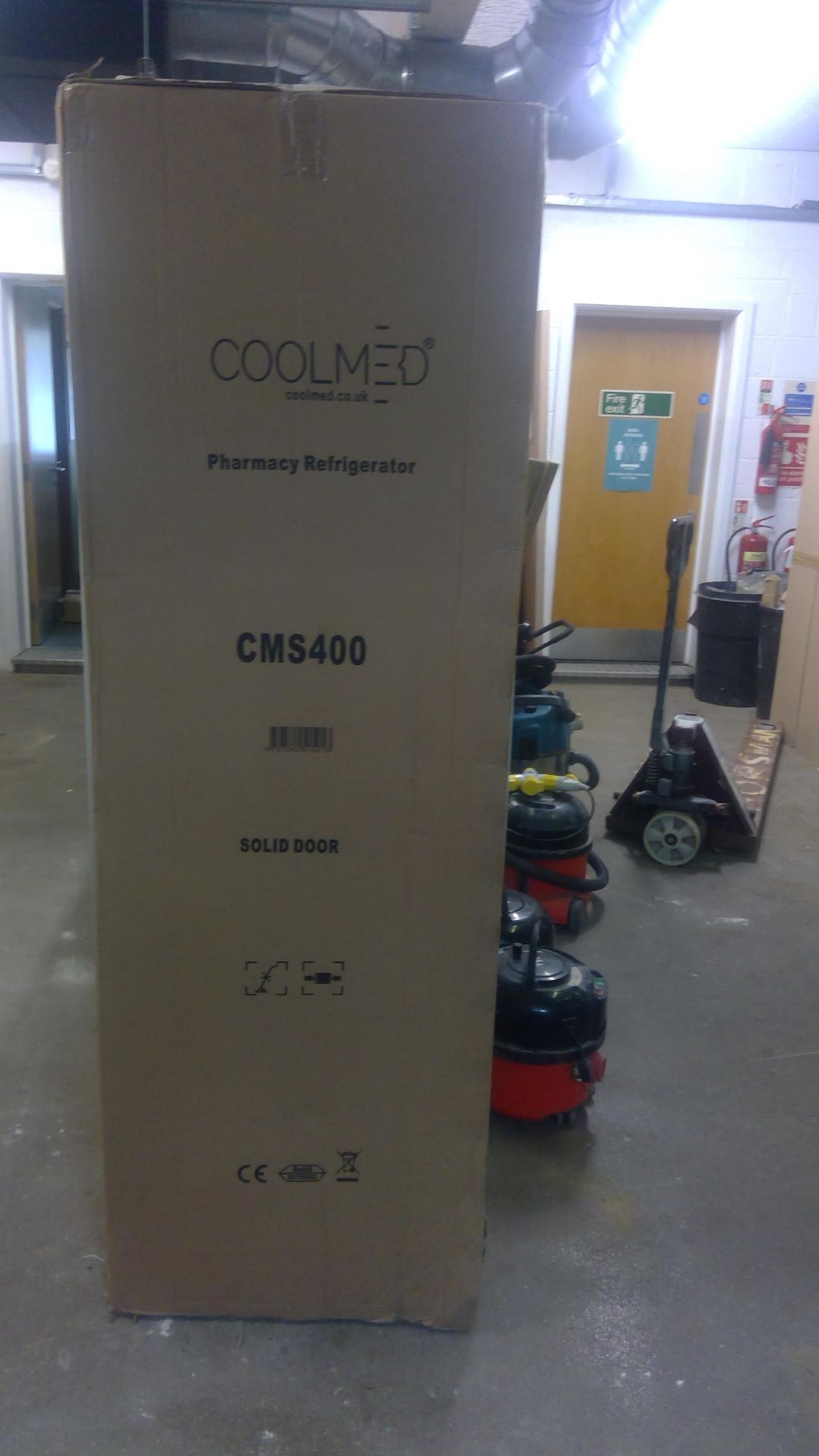 Coolmed pharmacy refrigerator (solid door) boxed