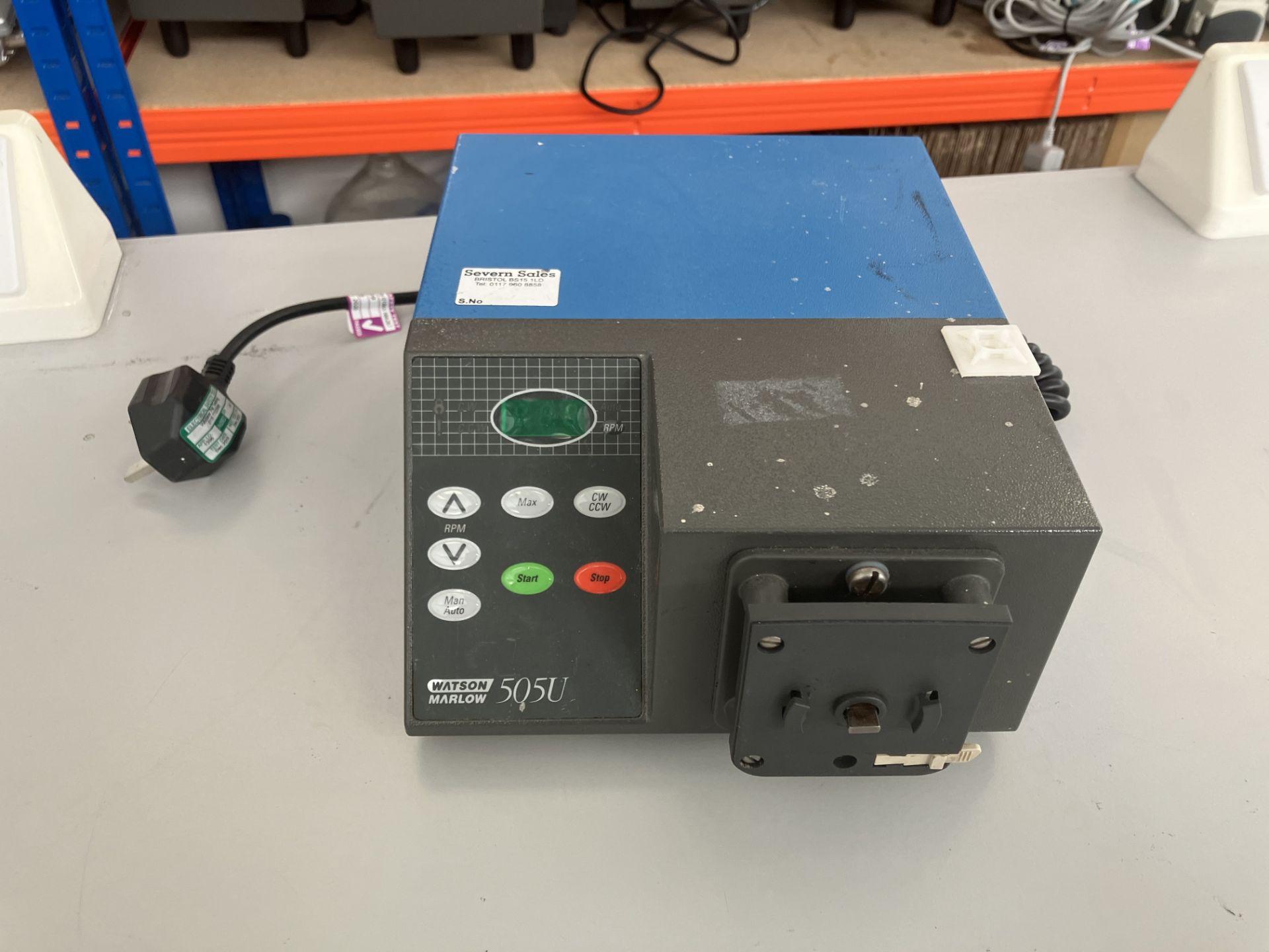 Watson Marlow 505u peristaltic pump with Tti EX355 programmable PSU and Digimess HY3020 DC power - Image 2 of 5