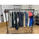 A quantity (25 approx.) of ladies and gents cycling jackets and leisurewear, various sizes as