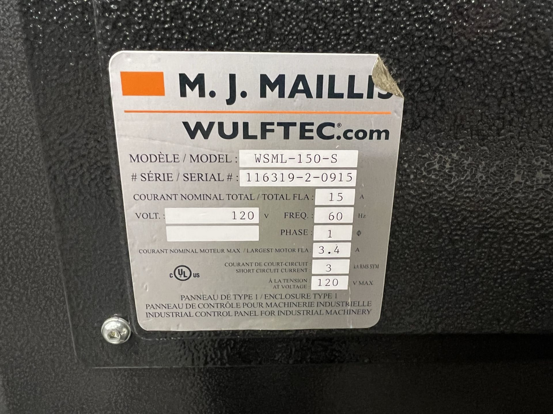 Wulftec Pallet Wrapper, Model WSML-150-S - Image 5 of 8