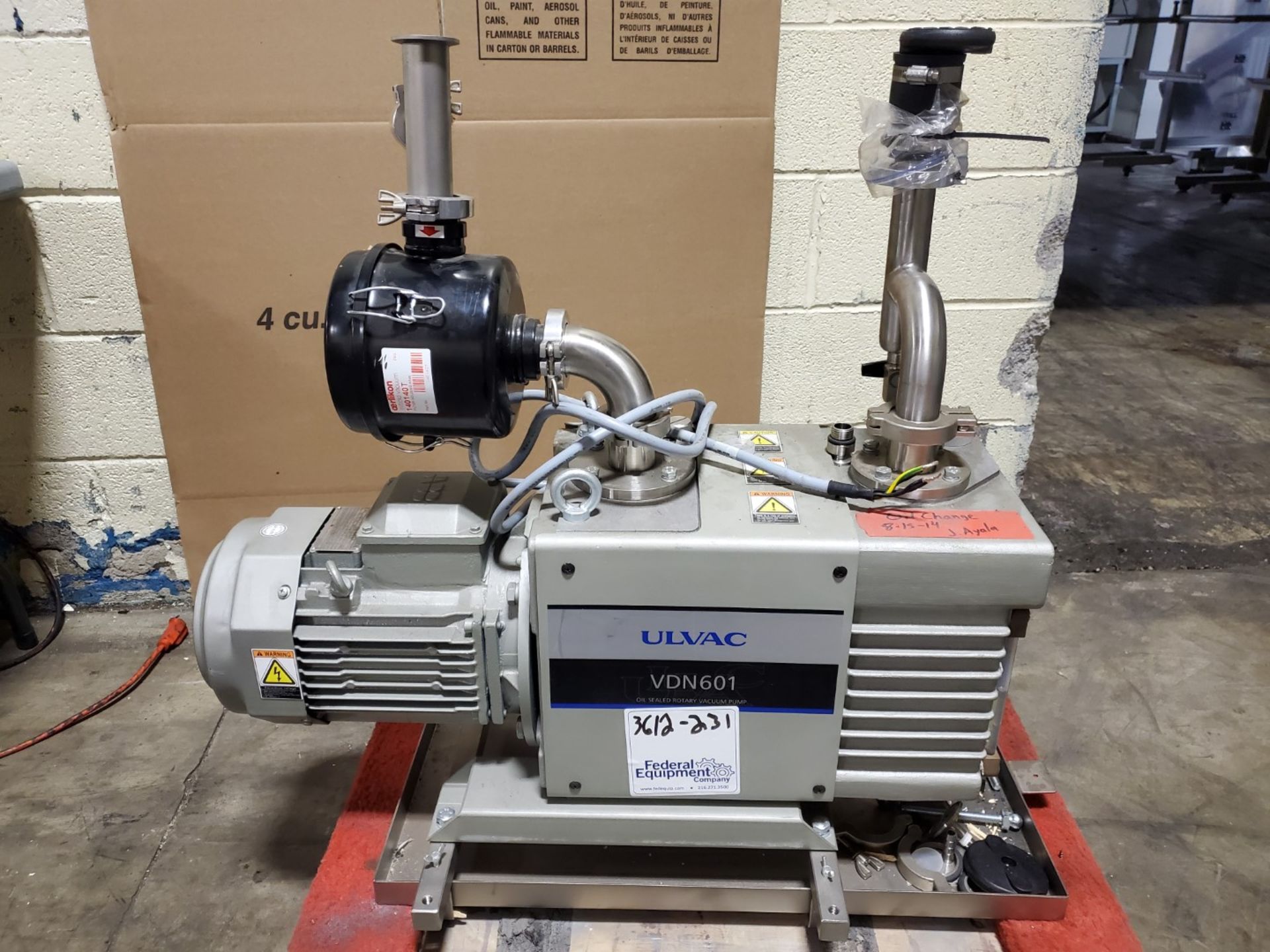 Ulvac oil sealed rotary vaccum pump