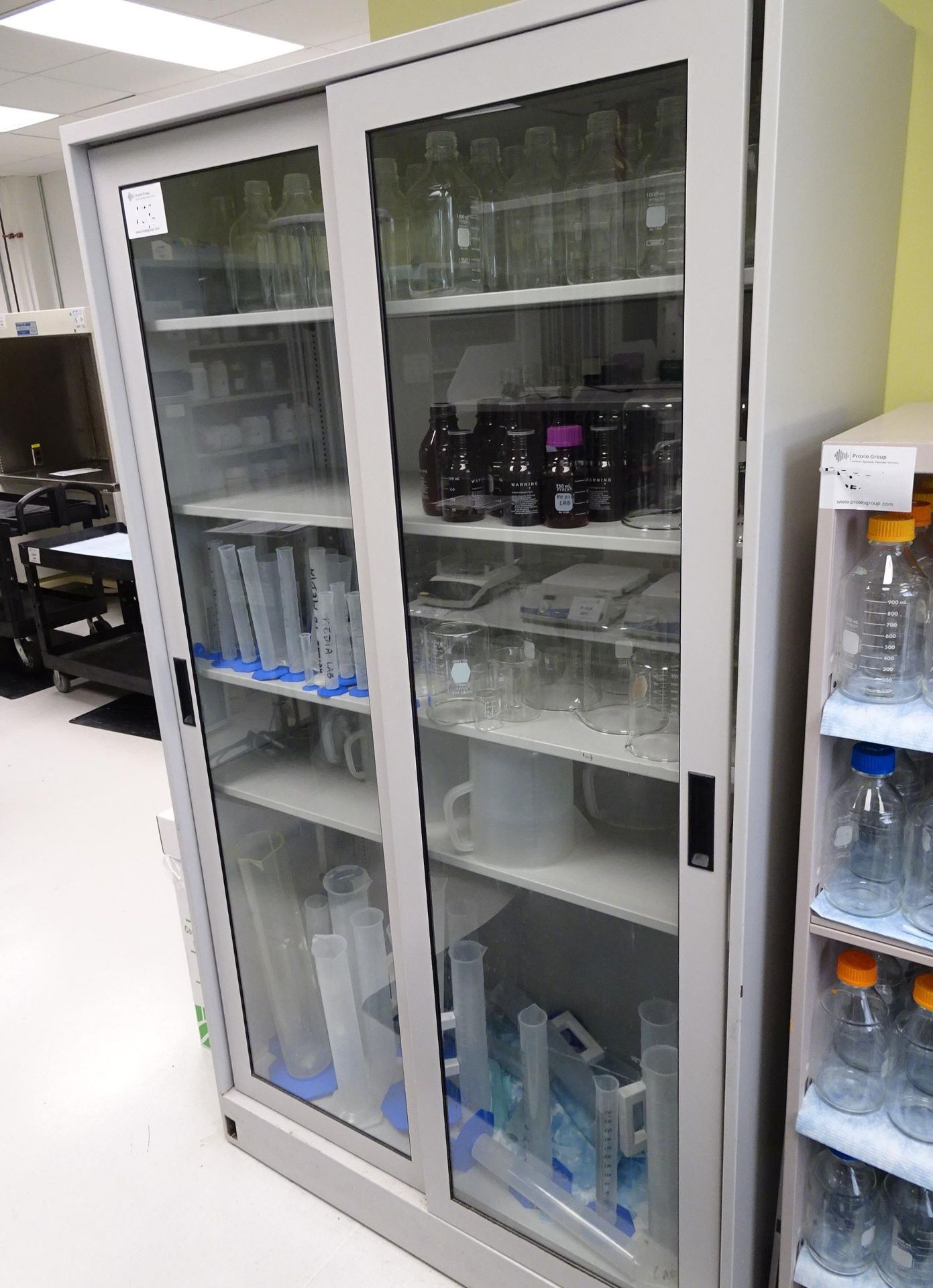 Glass front Lab Storage cabinet