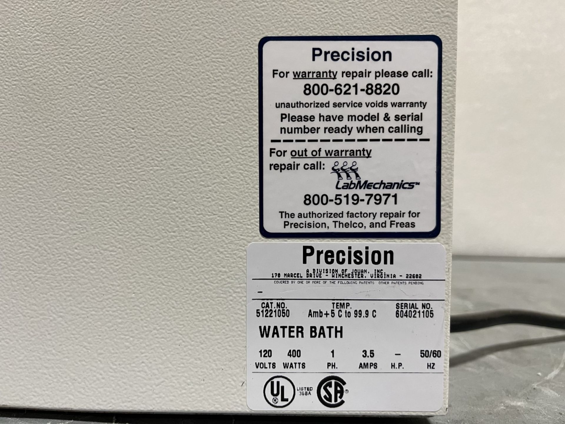 400 Watt Precision Microprocessor Controlled 280 Series Water Bath - Image 2 of 5