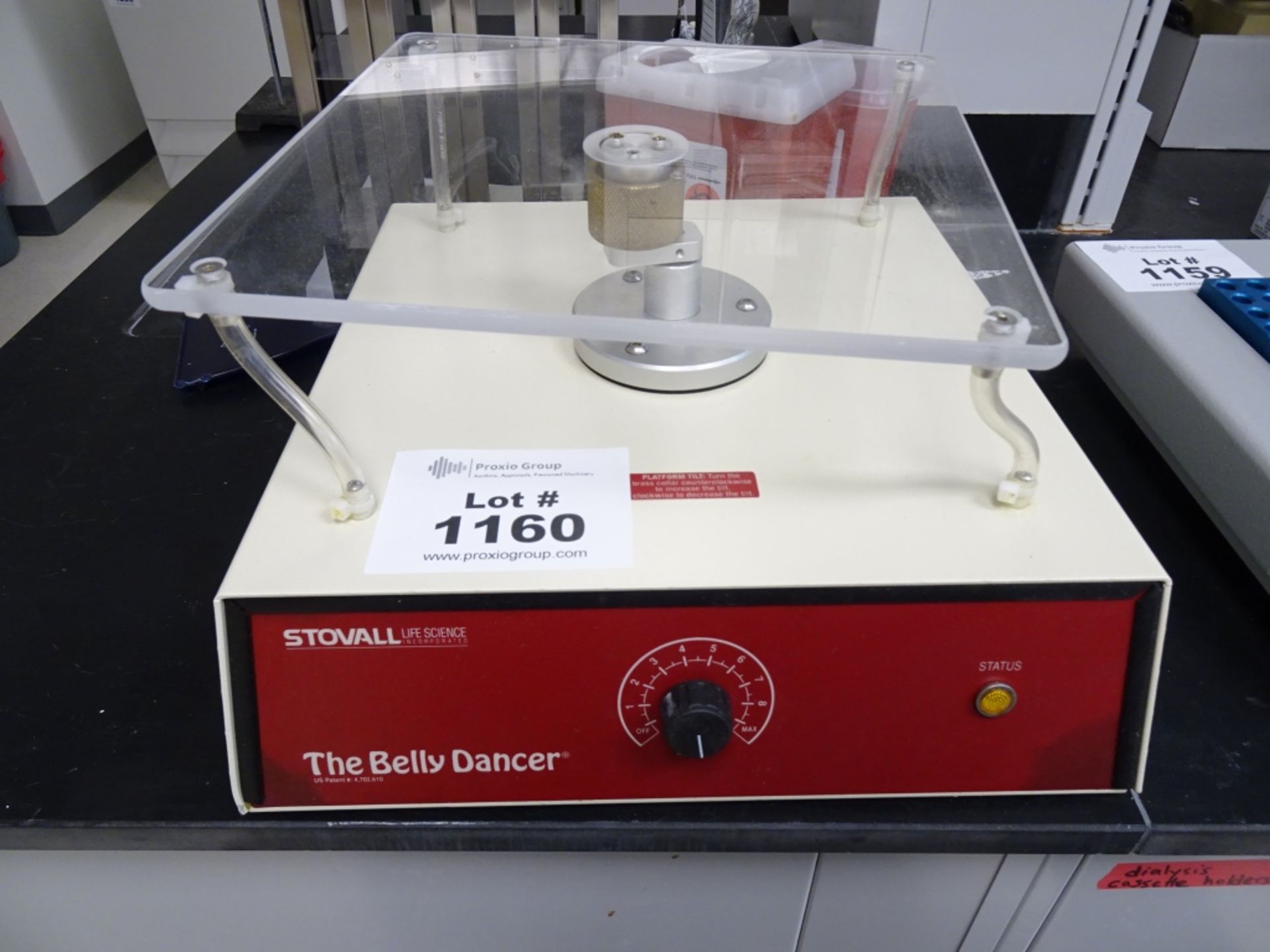 Stovall life sciences The Belly Dancer lab shaker. Model BDRAA115S. S/N 0812BDR200060.