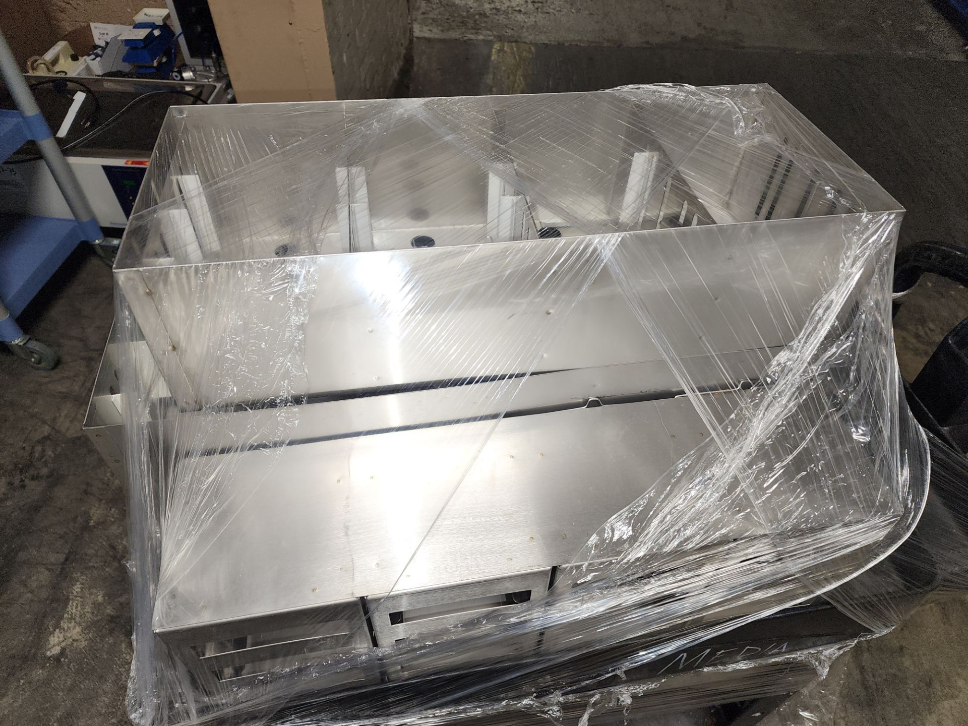 Lot of Freezer racks for test plates with carts - Image 9 of 10