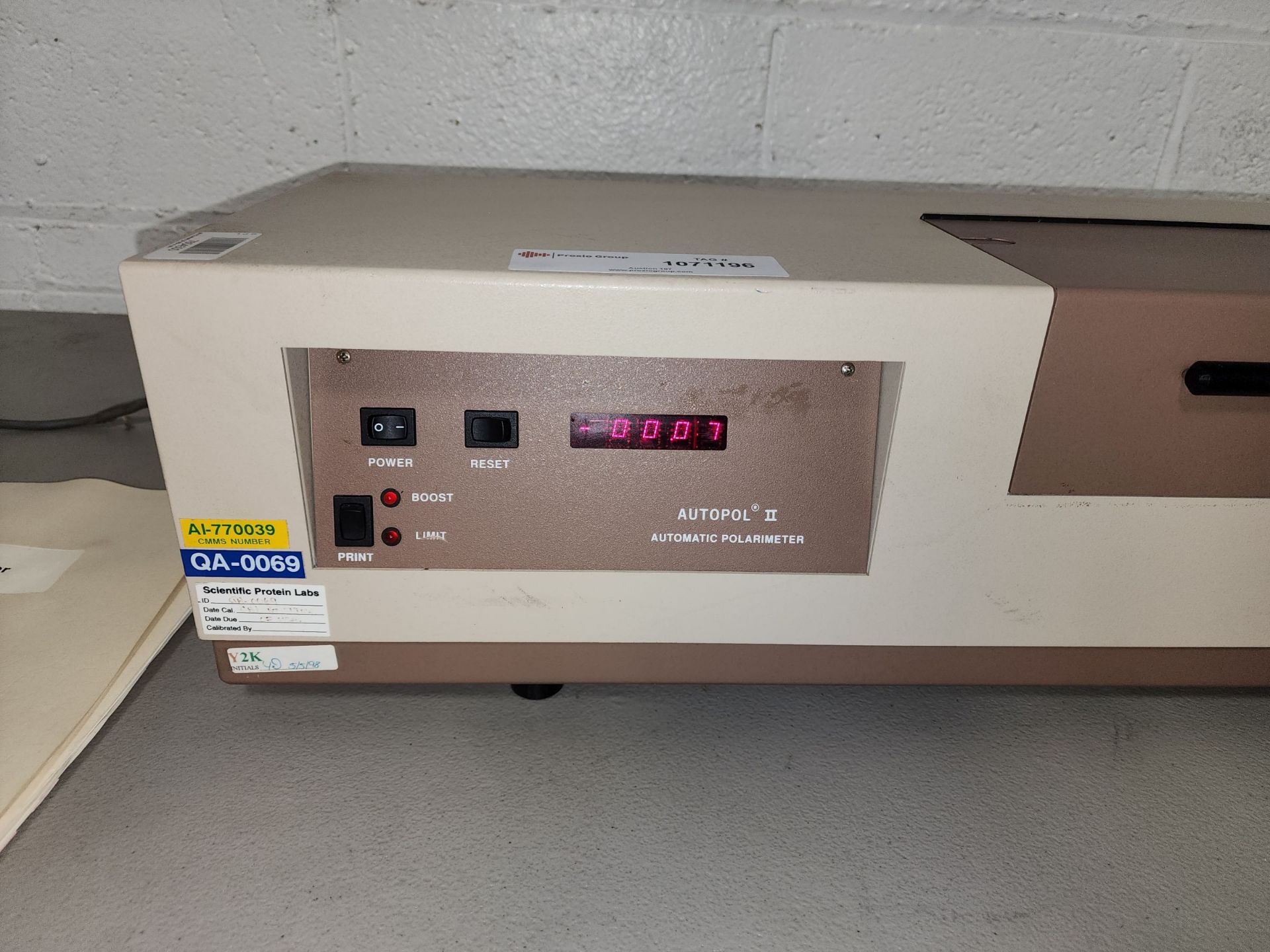 Rudolph Reserarch Automatic Polarimeter - Image 4 of 10