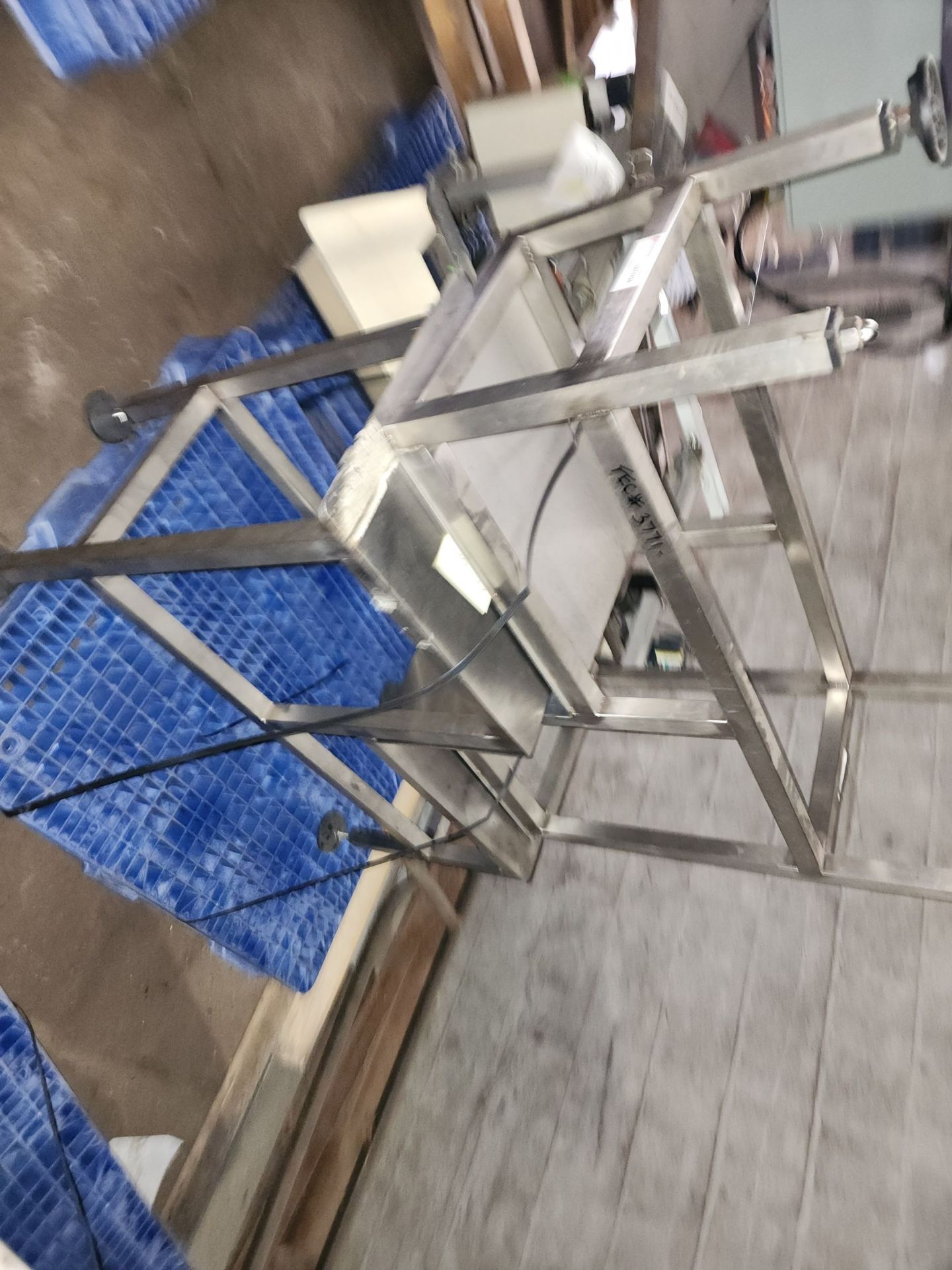 Lot of (2) offset stainless steel tables - Image 2 of 4