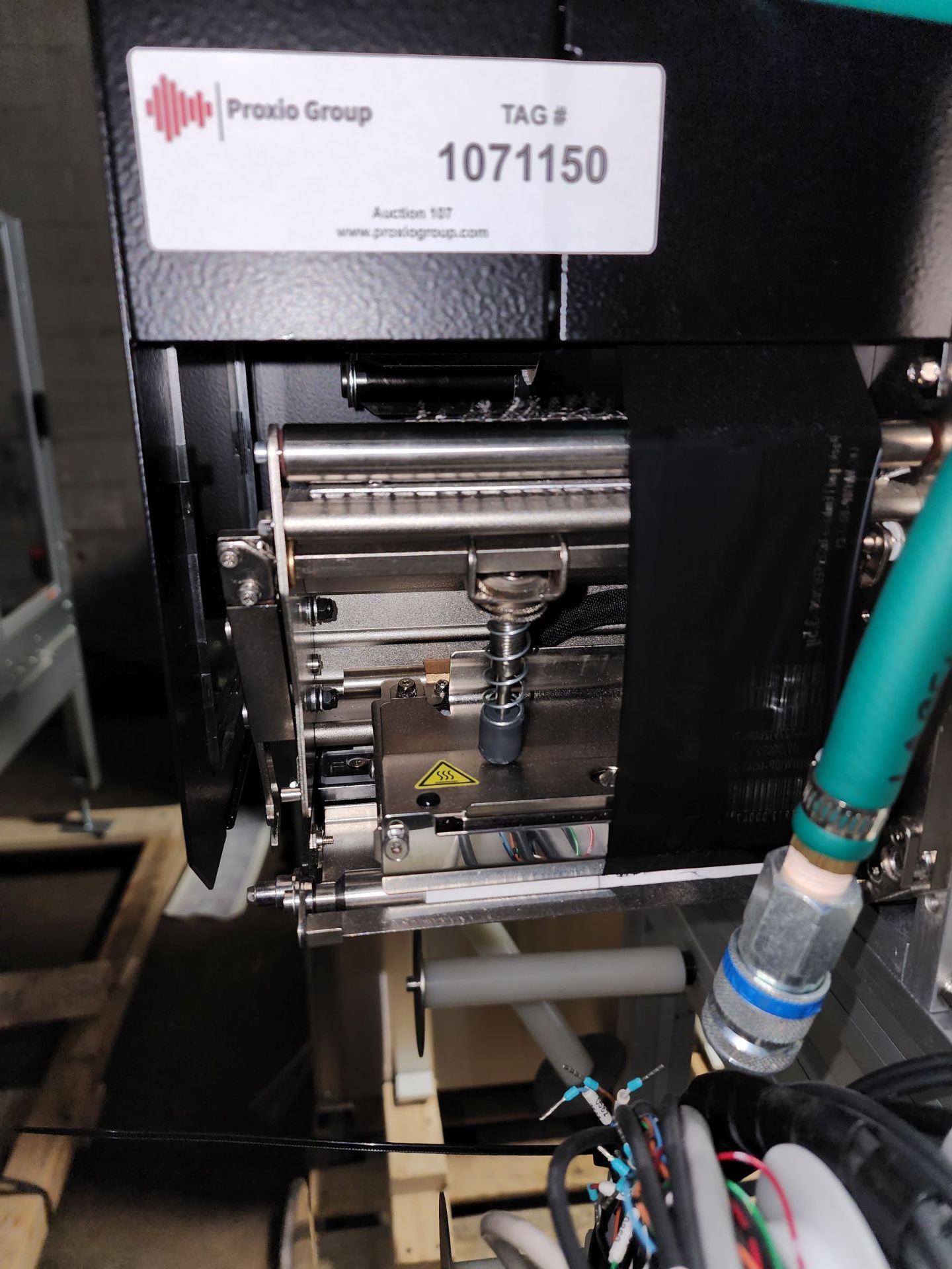 Zebra Label Printer, model ZE500, on portable stand. - Image 3 of 6