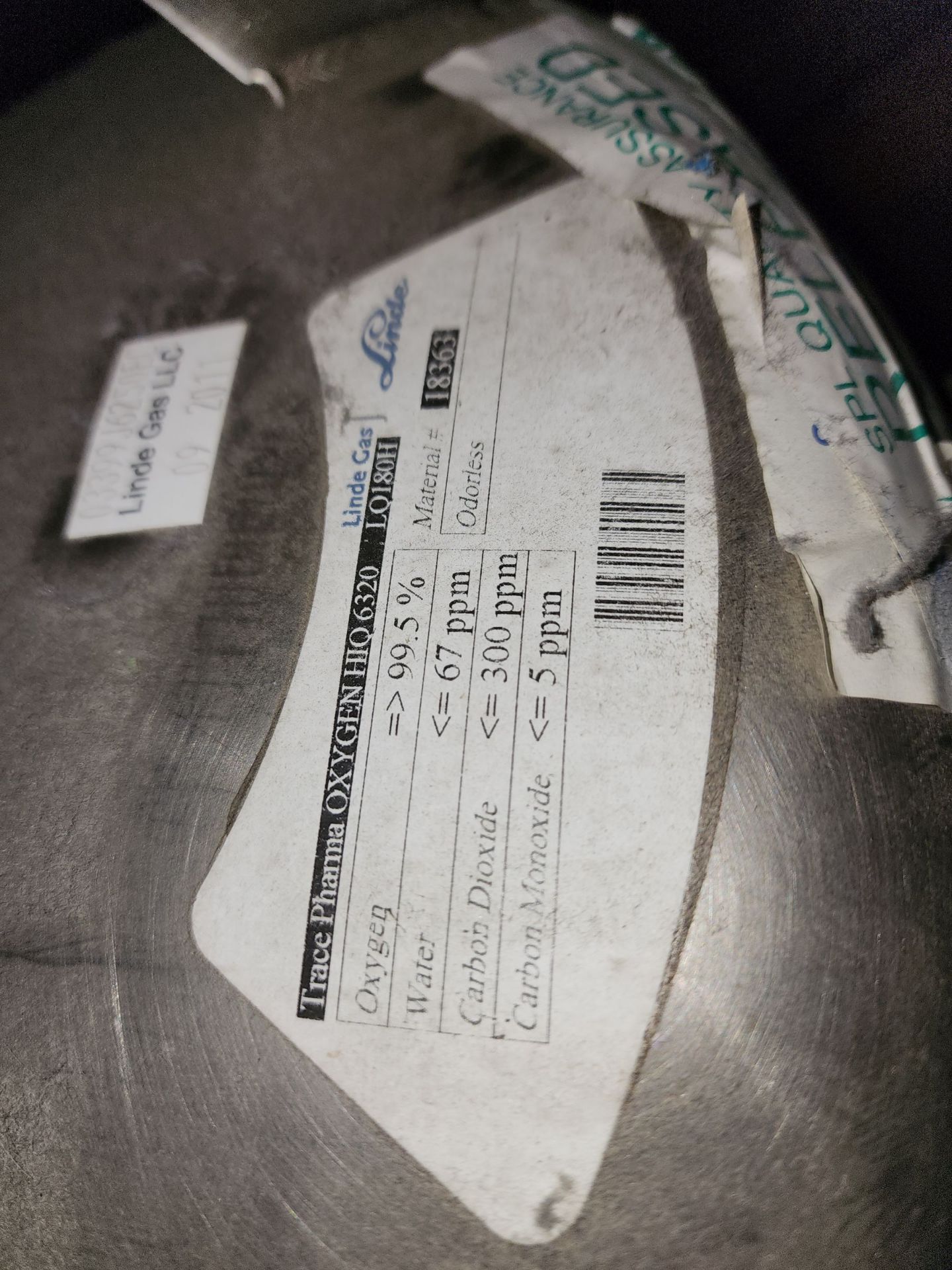 Cryogenics Oxygen cryo storage canister, serial# CBHZ000D119. - Image 6 of 6