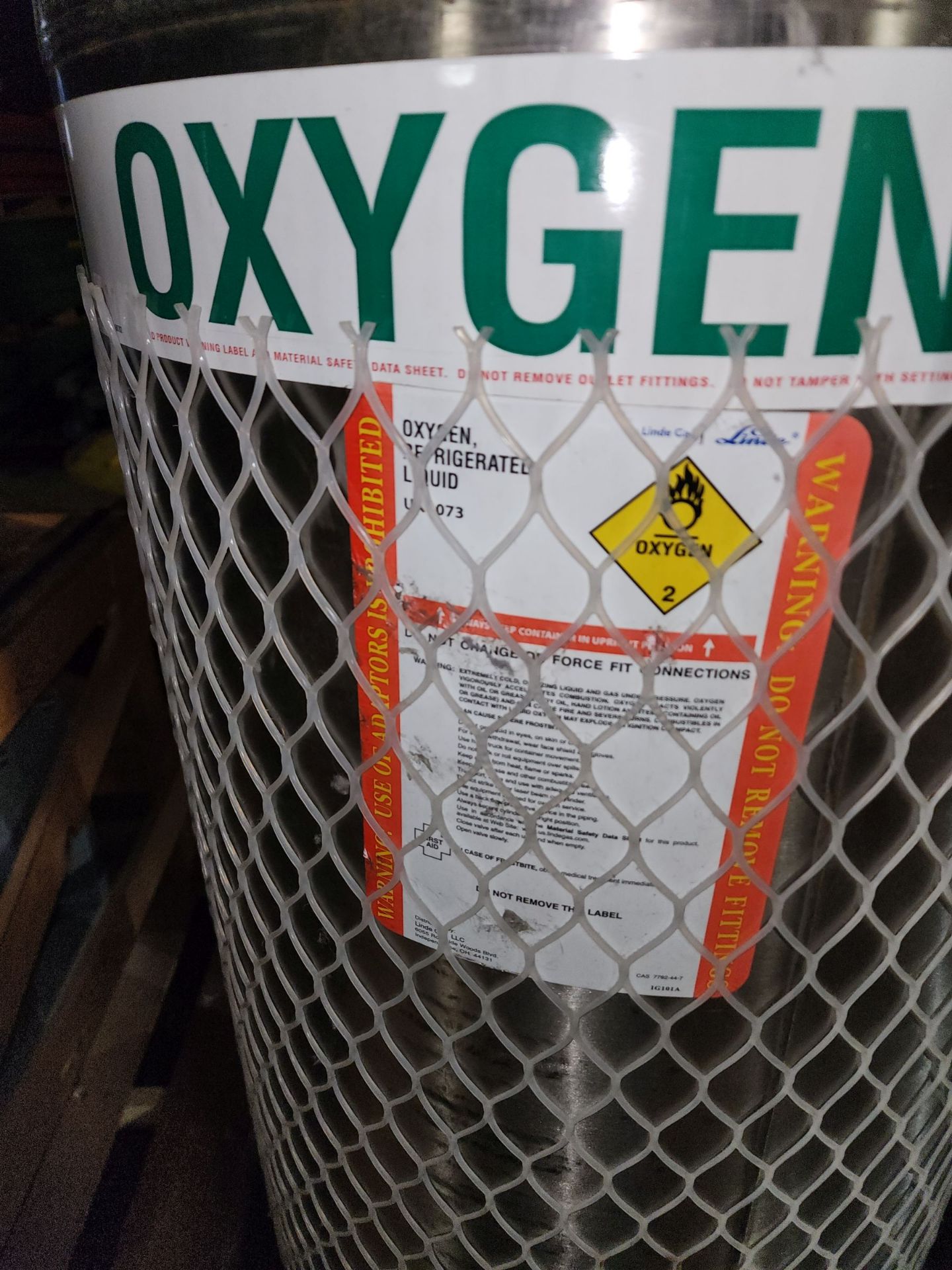 Cryogenics Oxygen cryo storage canister, serial# CBHZ000D119. - Image 2 of 6