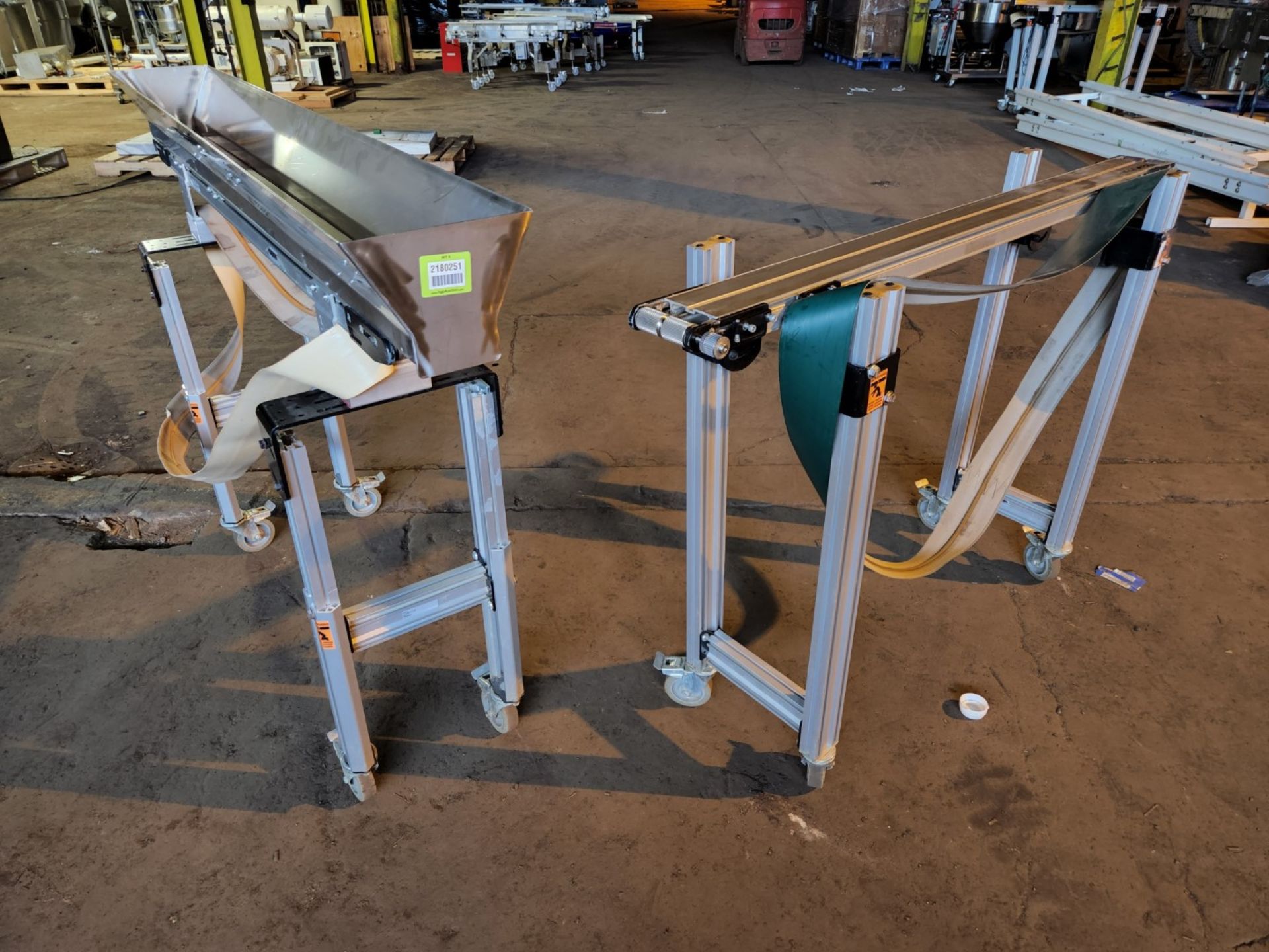 Lot of (2) Dorner belt conveyors