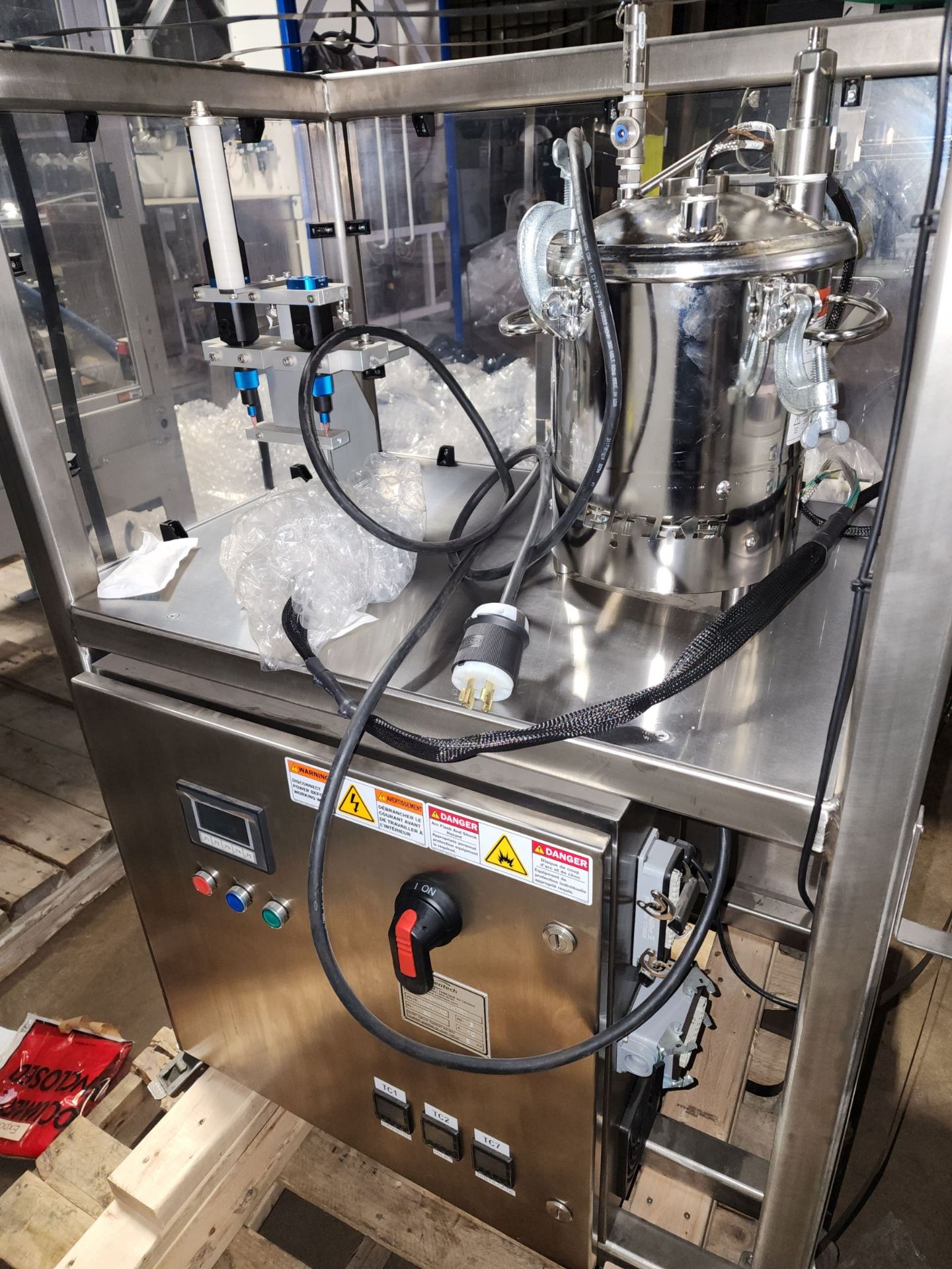 Orientech Custom made e-ciggarette filler, 208 volts, 3 phase.