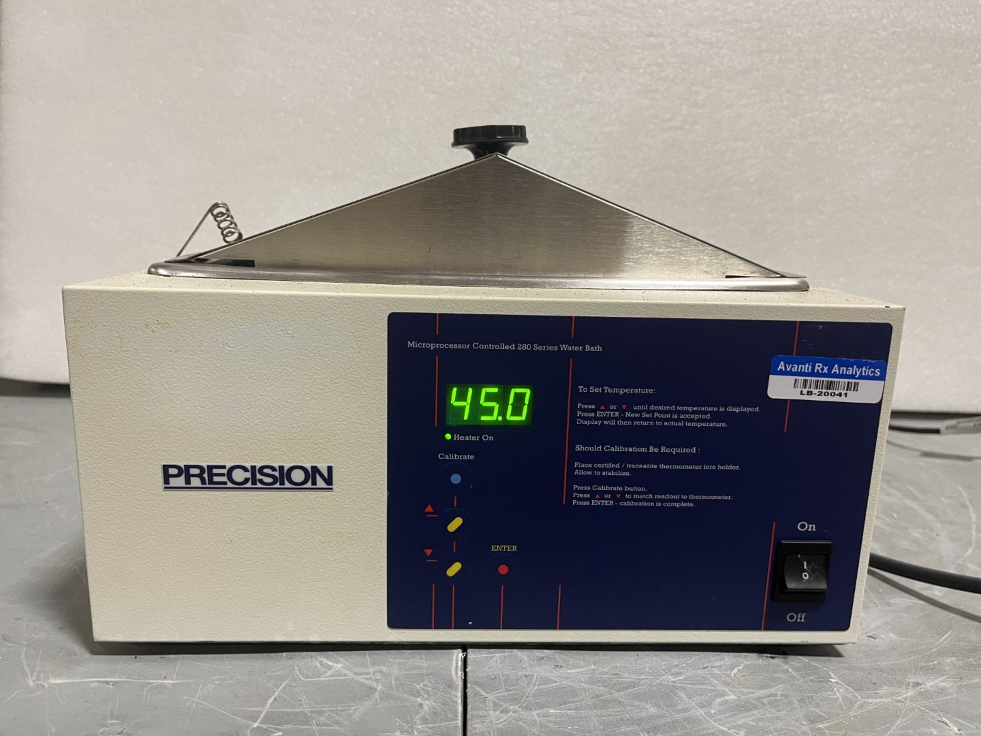 225 Watt Precision Microprocessor Controlled 280 Series Water Bath