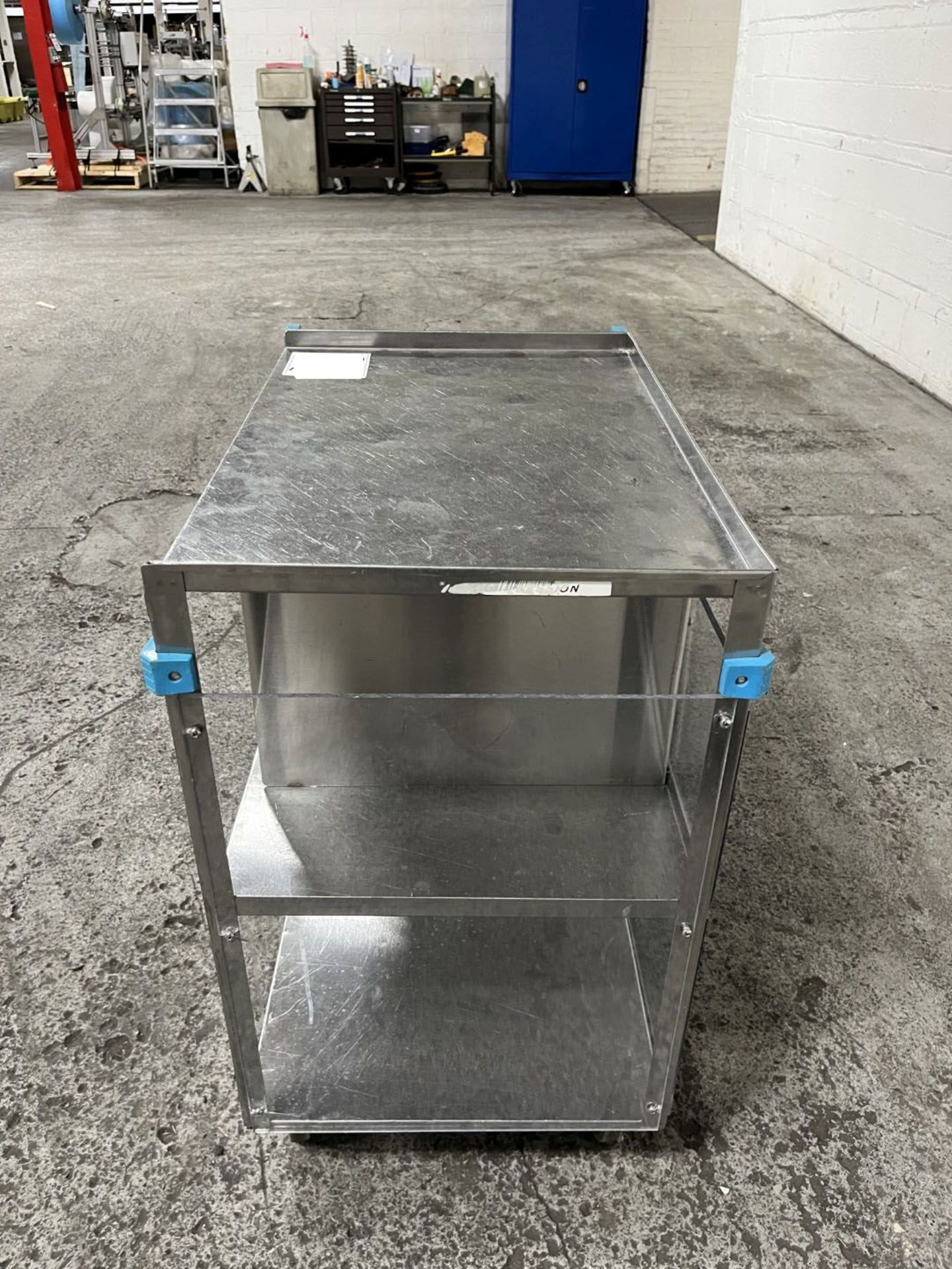Stainless steel cart, 27" x 18" x 31"H - Image 4 of 4