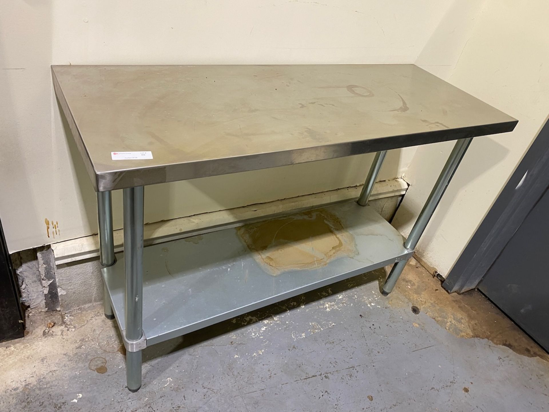 Stainless steel table