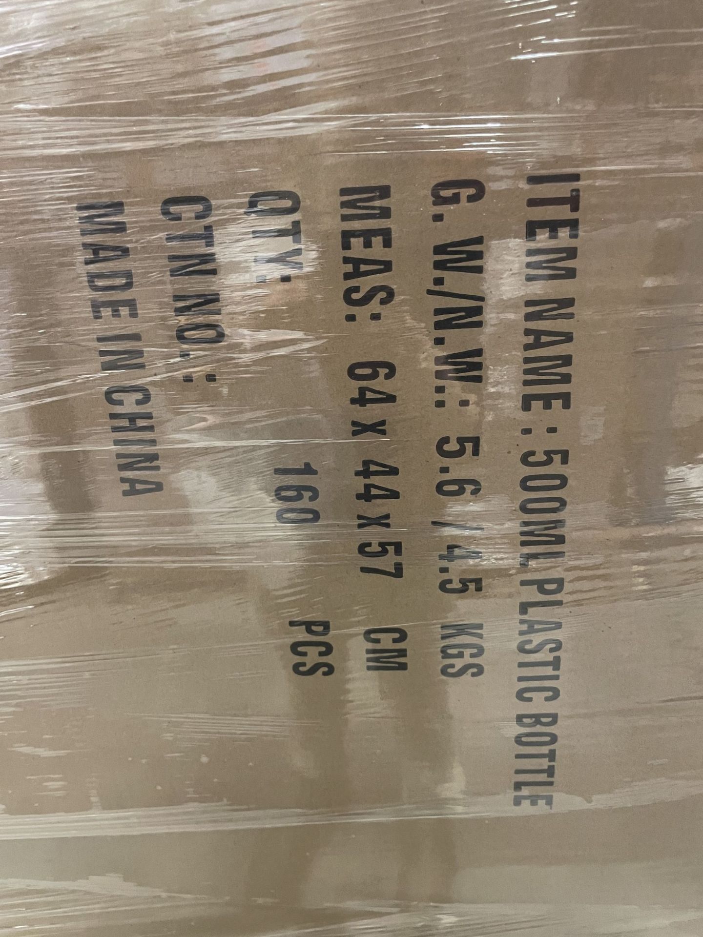 Lot 500 ML Clear PET Bottles - Image 3 of 4