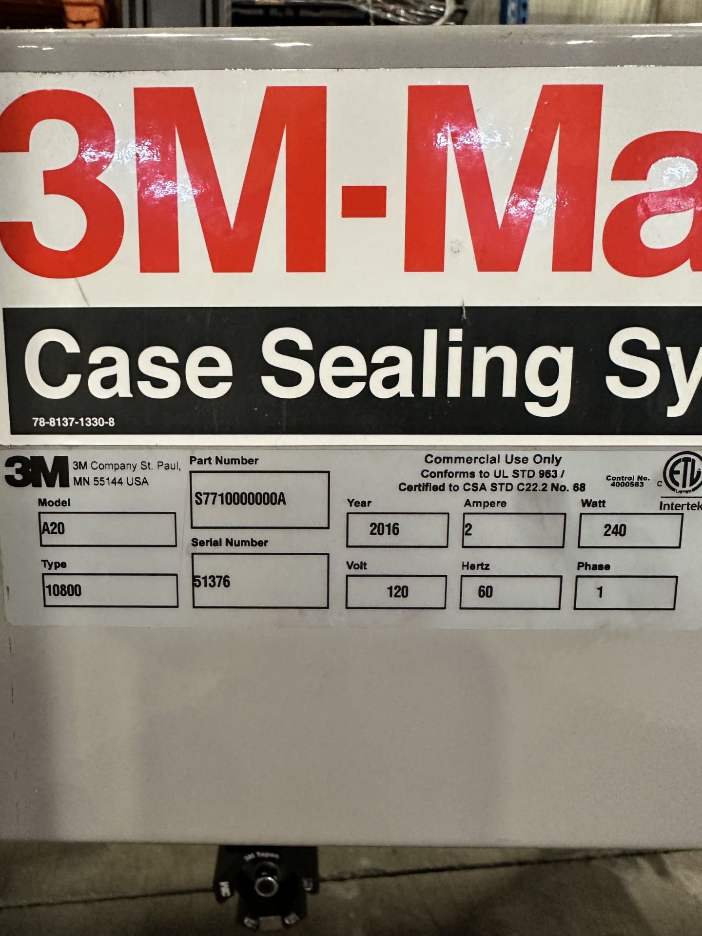 3M-Matic Top and Bottom Case Sealer - Image 3 of 4