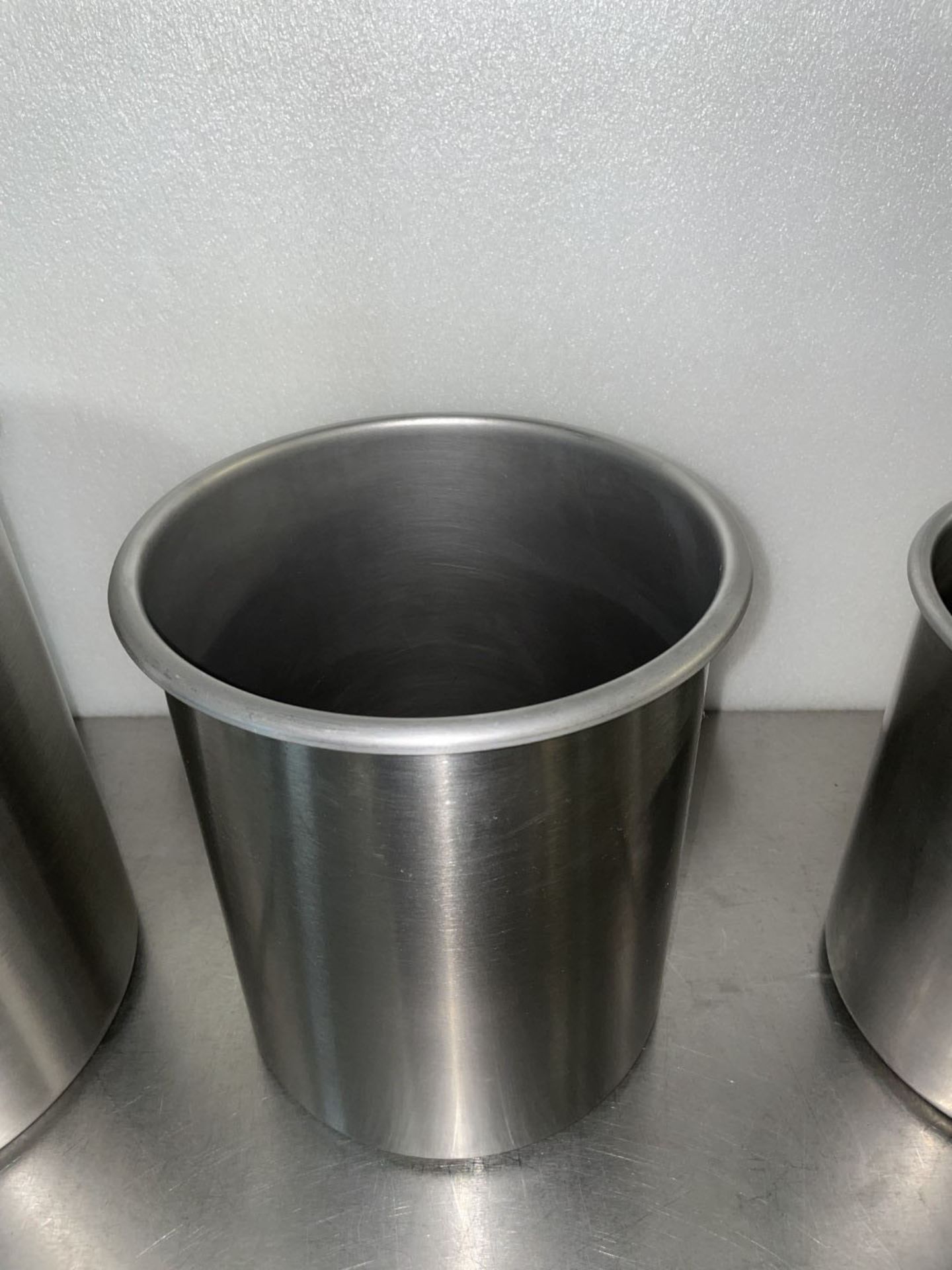 Lot of Stainless Steel Beakers/Pots, with Scoop - Image 3 of 6