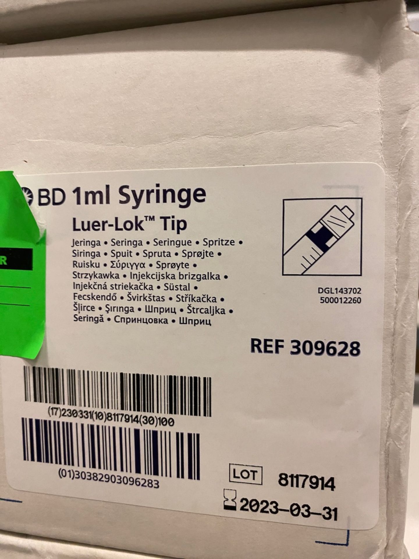 Lot BD 1ml Syringes - Image 2 of 2