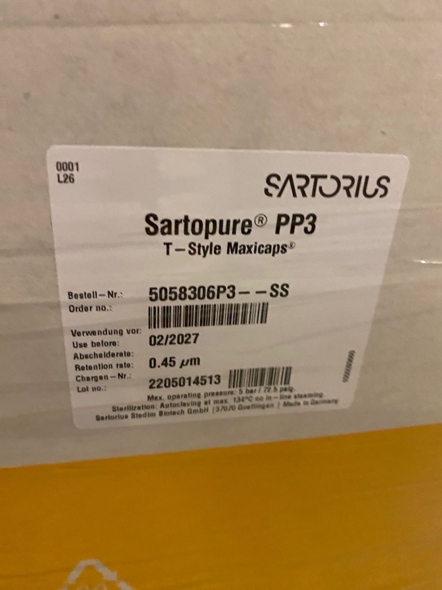 Sartorius single use filters - Image 2 of 2