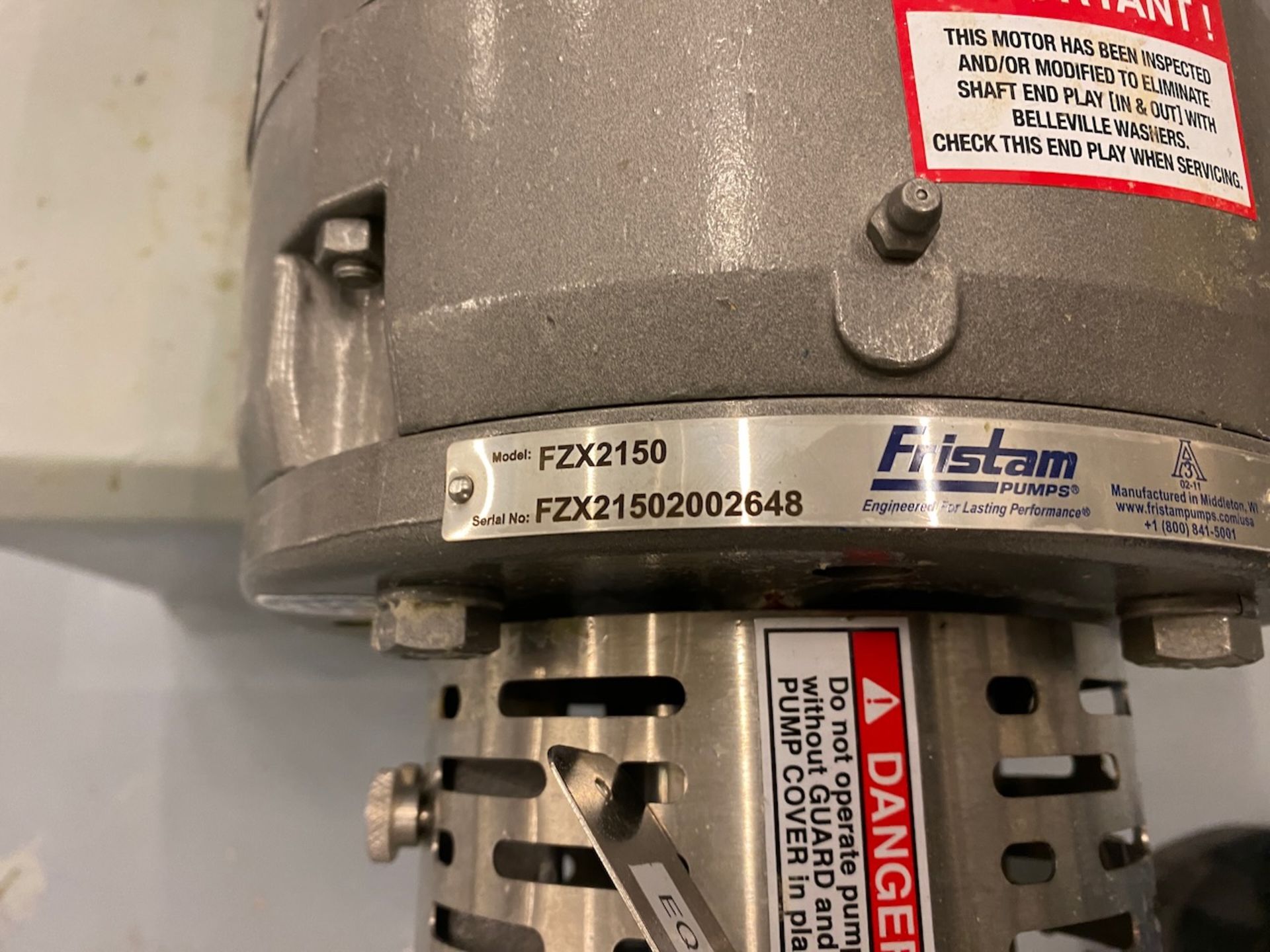 Fristam Centrifugal Pump **See Auctioneers Note** - Image 3 of 4