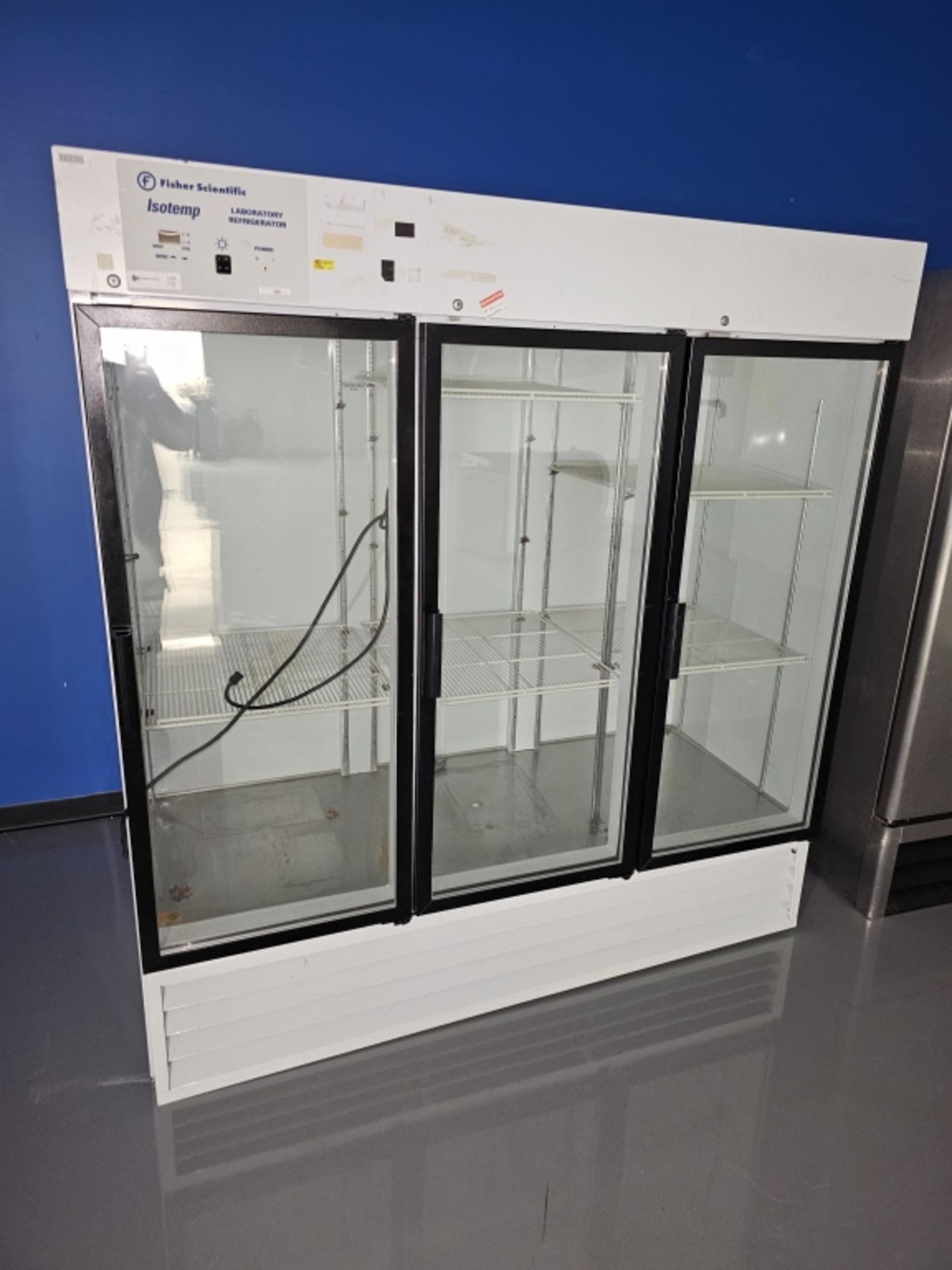 Fisher Scientific Isotemp 72 Cubic Ft 3-Door Glass Front Refrigerator