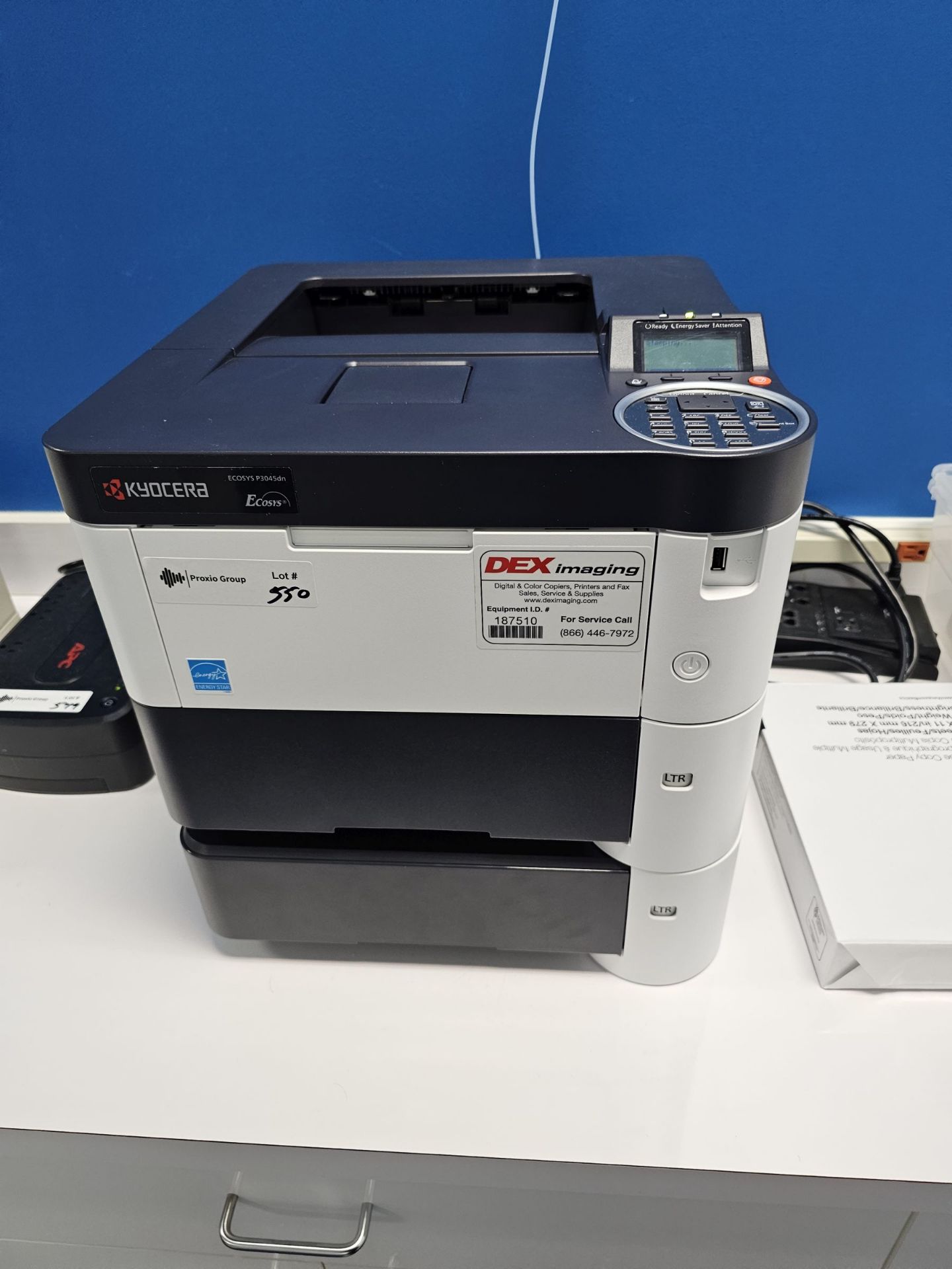 Kyocera Ecosys Series Model P3045dn Duplexing Network Laser Printer - Image 3 of 5