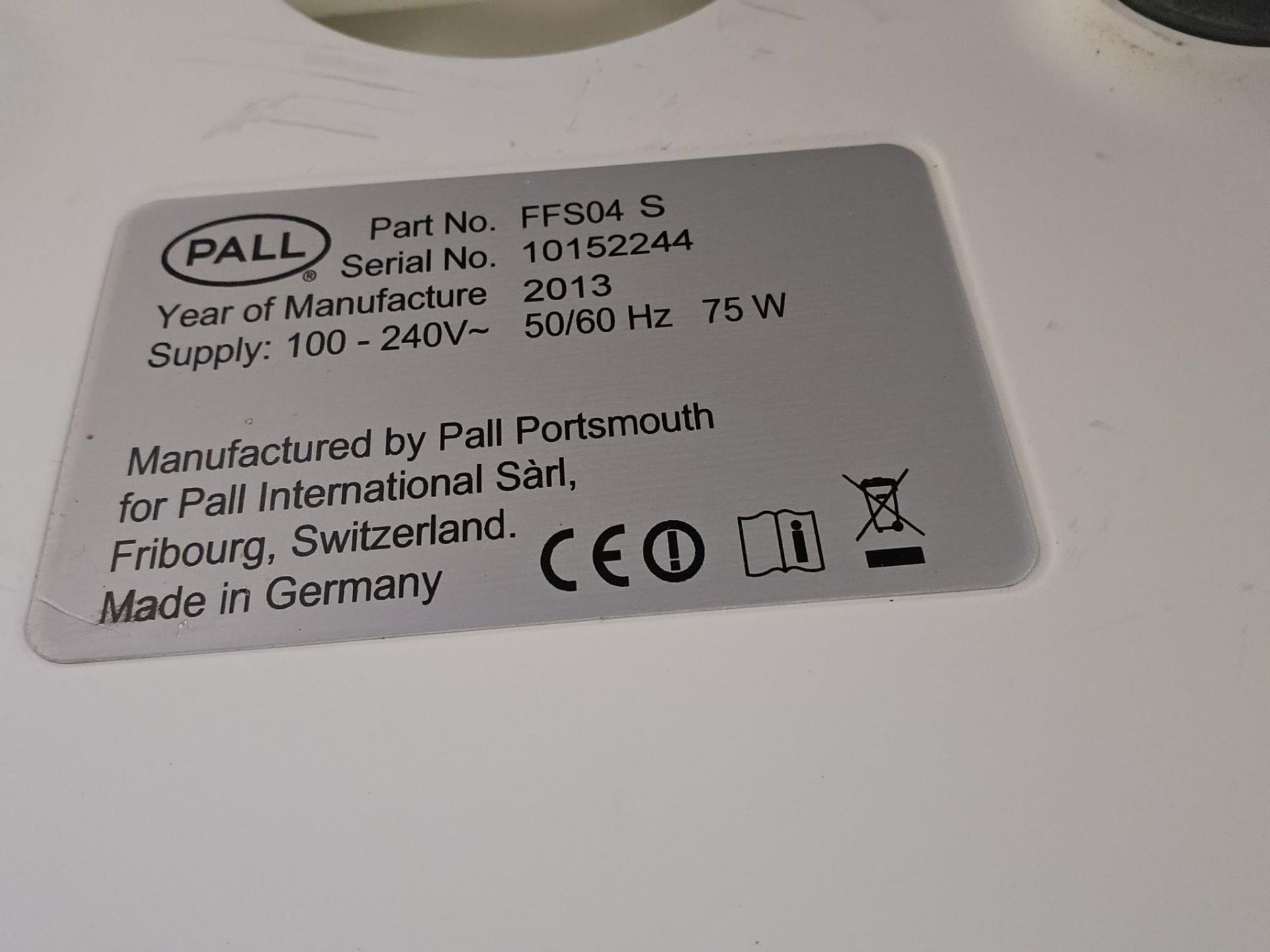 Pall Flowstar IV Filter Intergrity Tester Model FFS04-S sn 10152244 - Image 4 of 4