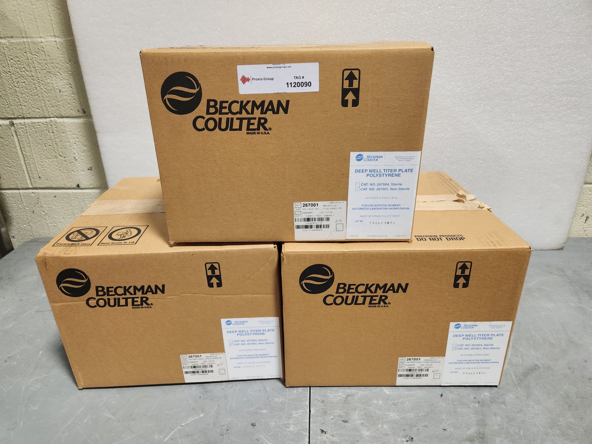Lot Of (3) Cases Of Beckman Coulter Deep Well Titer Plate