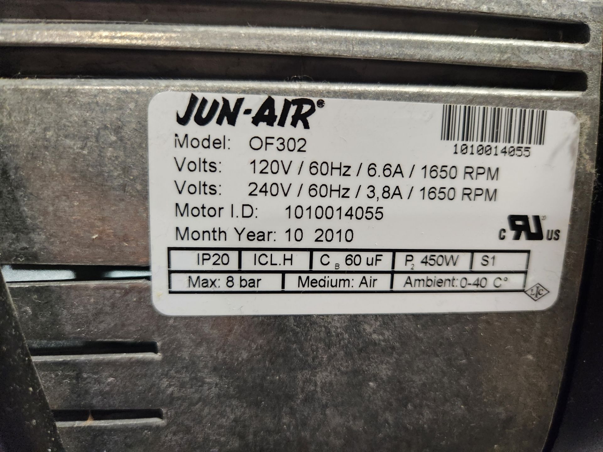 Jun-Air Air Compressor And Tank - Image 3 of 6
