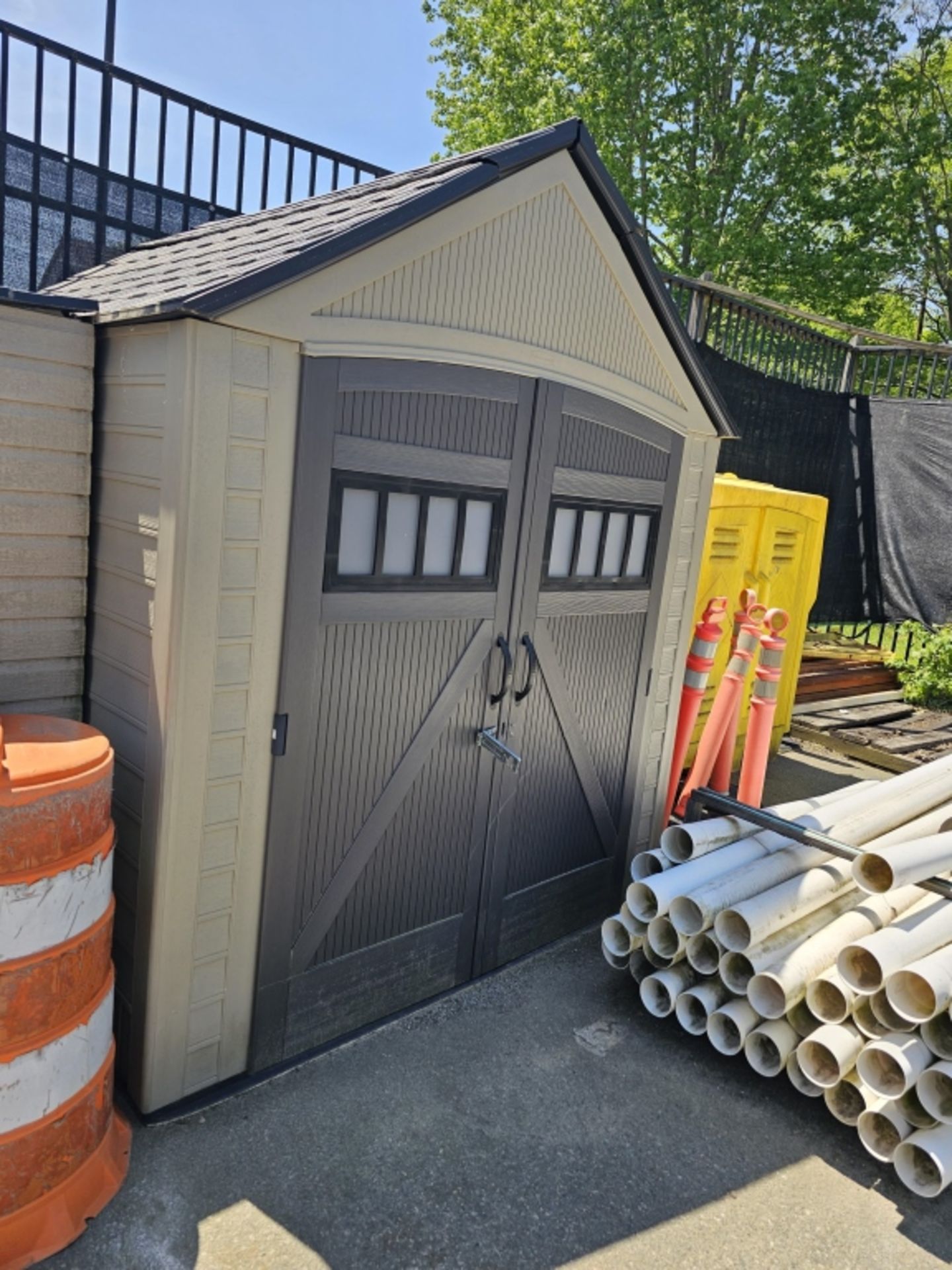 (2) Rubbermaid Out Side Storage Sheds