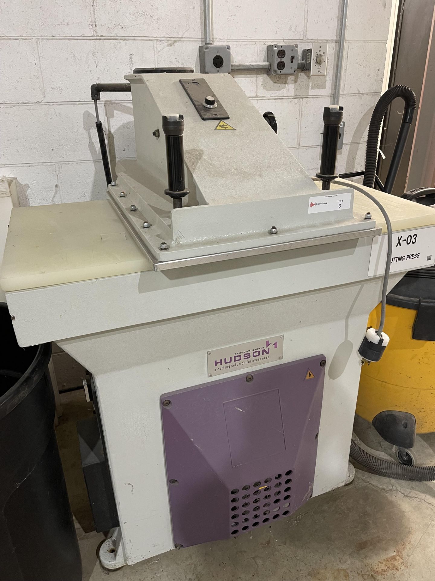 Hudson Cutting Press / Swing Beam Clicker Press - die cut machine