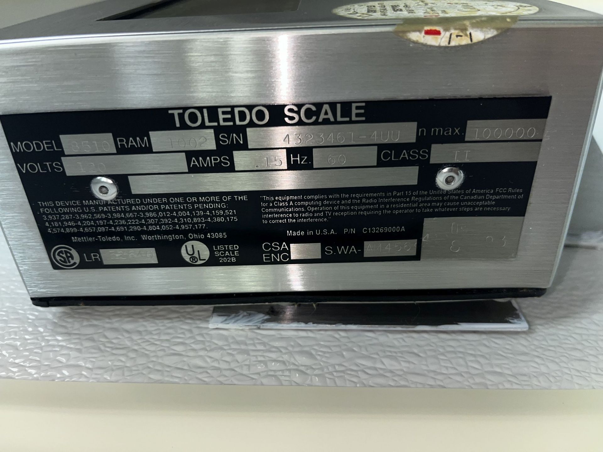 Toledo Floor Scale Model 8510 - Image 4 of 7