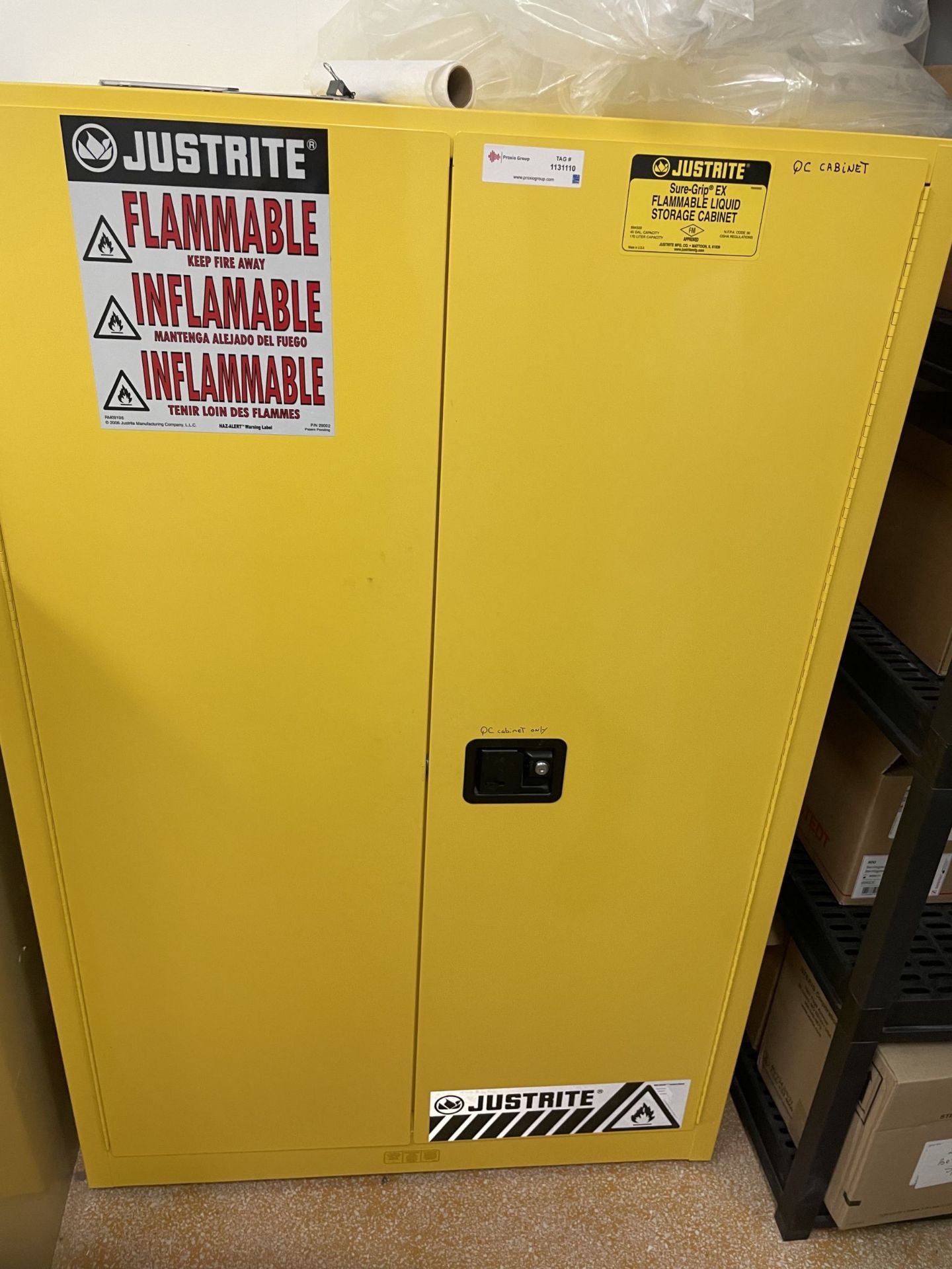 Justrite Flammable Storage Cabinet