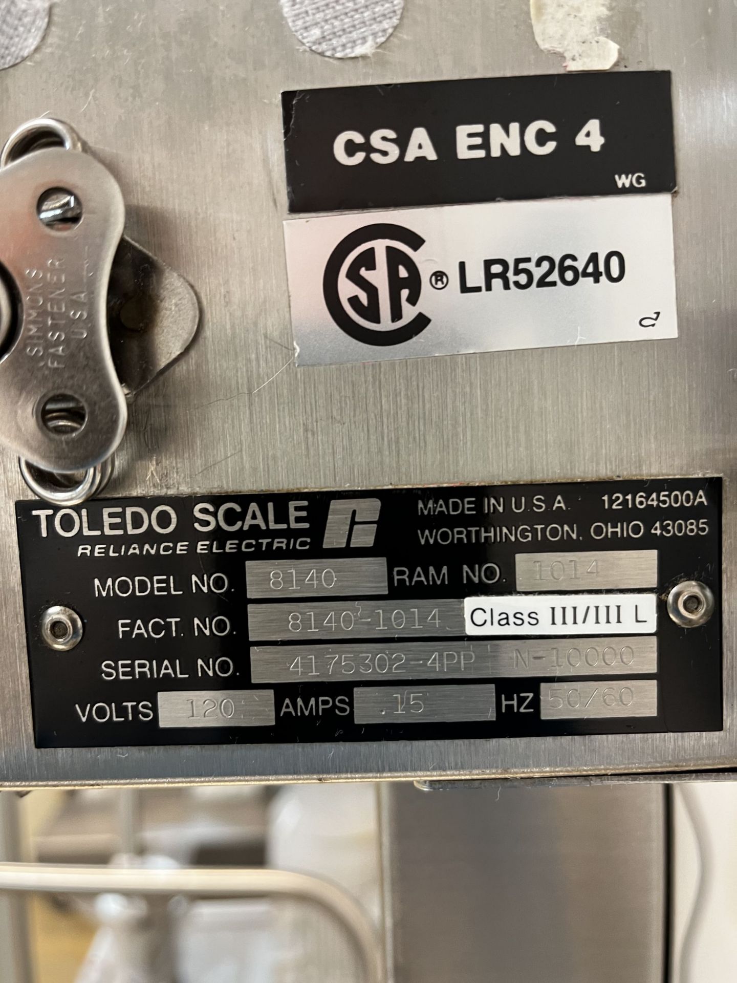 Stathmos/Toledo Scale Model 8140 - Image 4 of 8