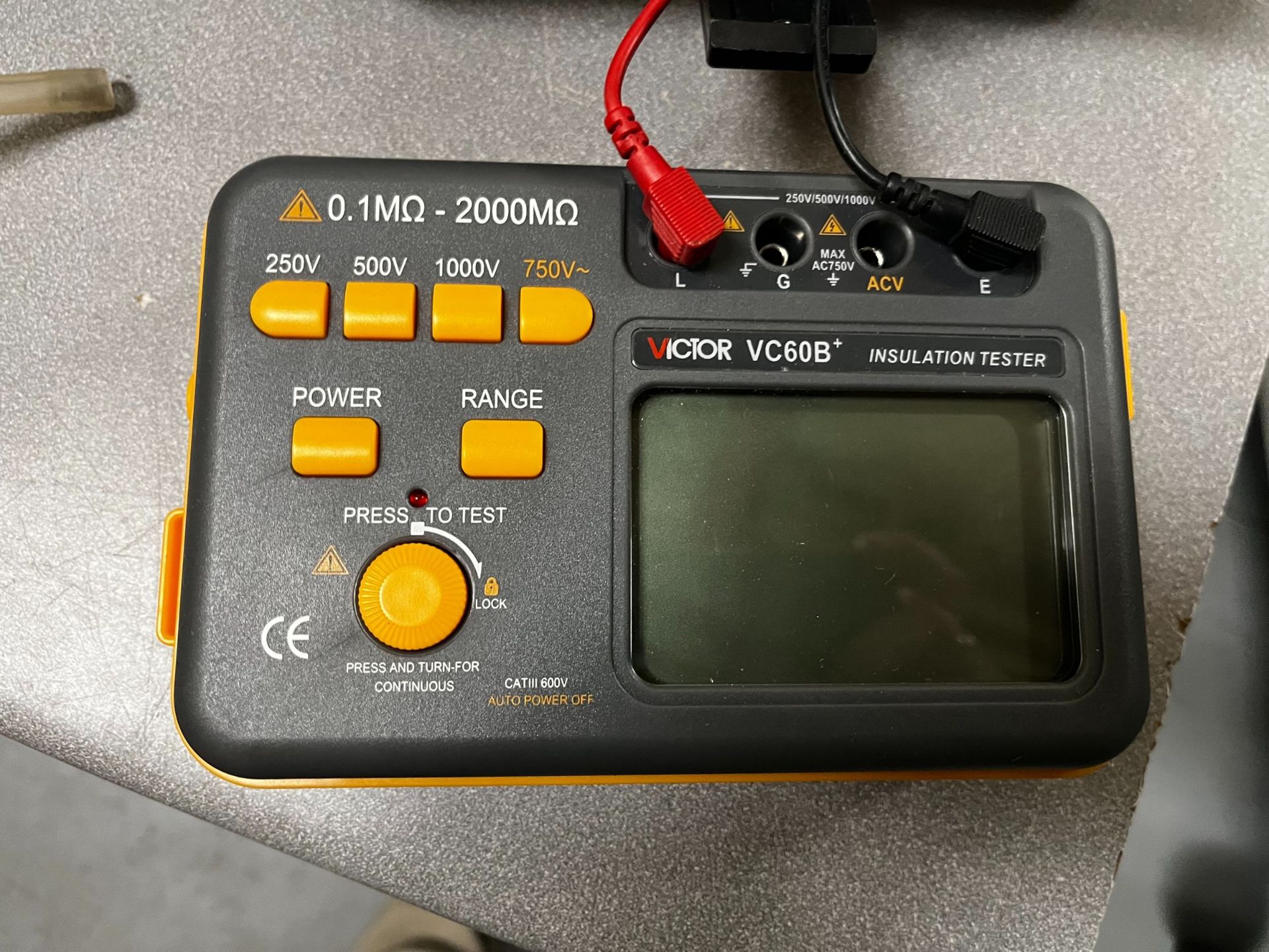 Insulation tester VICTOR VC60B - Image 2 of 3