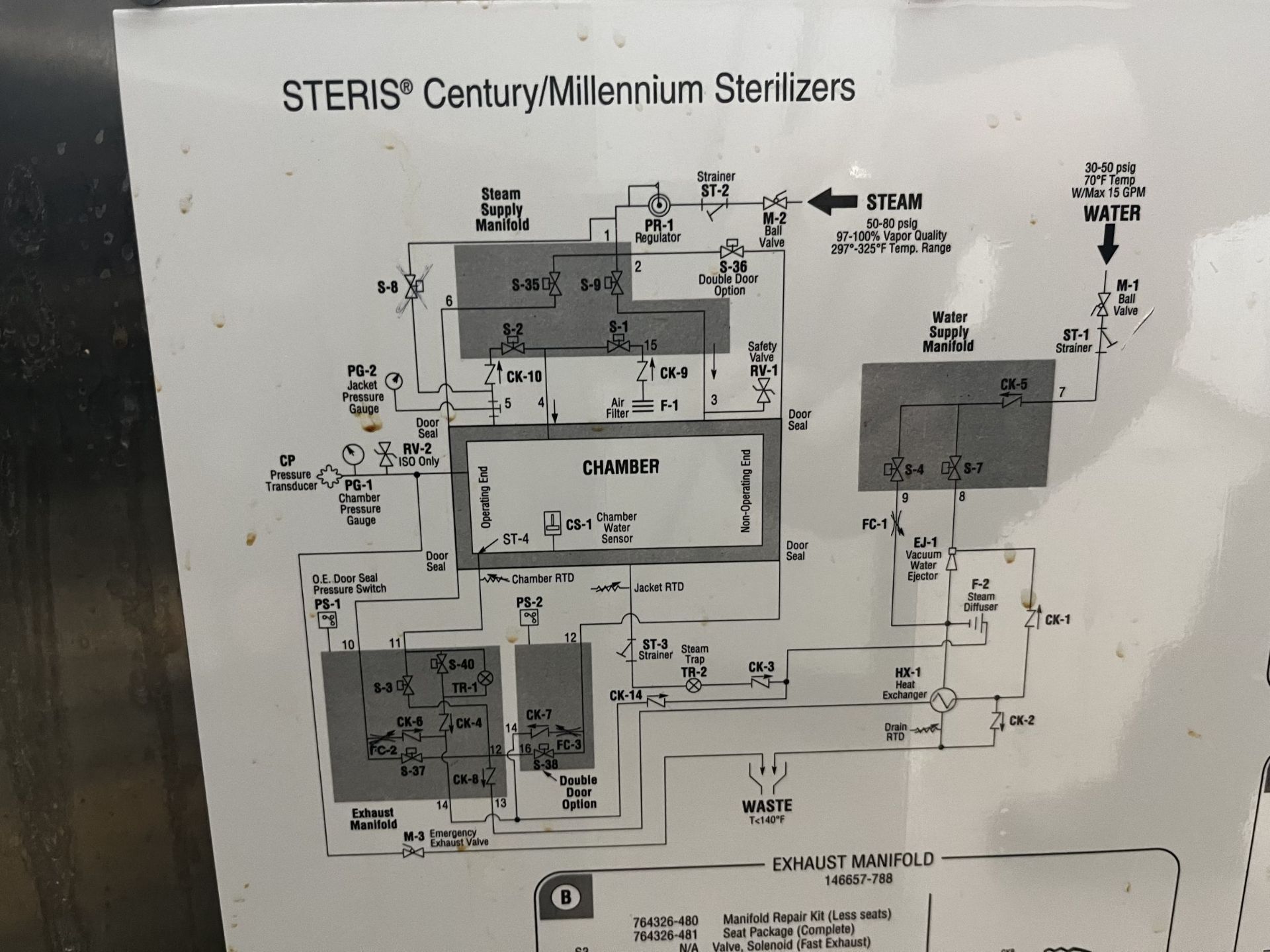 Steris Autoclave Model SV120 - Stainless Steel Construction - Image 6 of 9