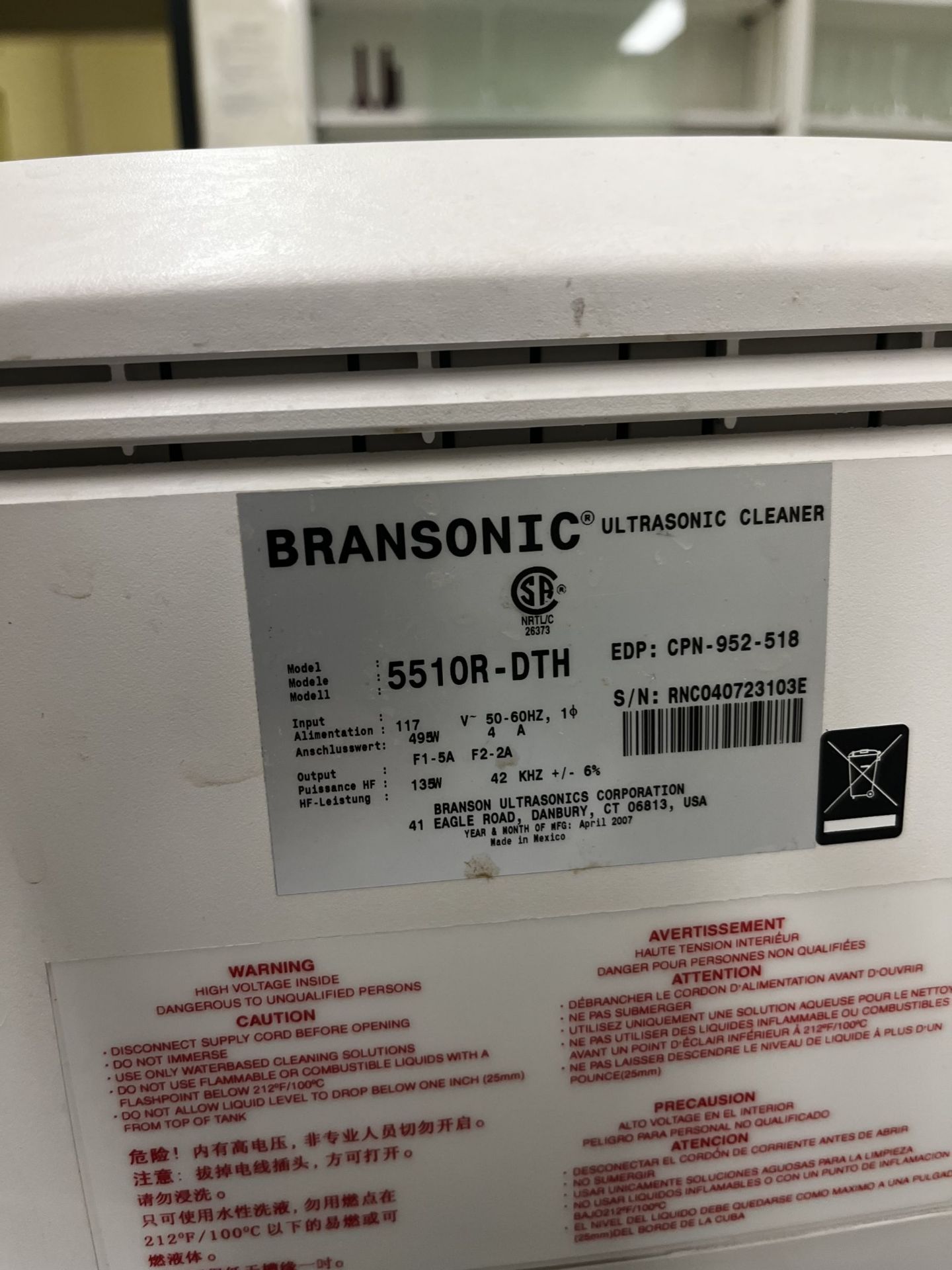 Branson Ultrasonic Cleaner - Image 3 of 5