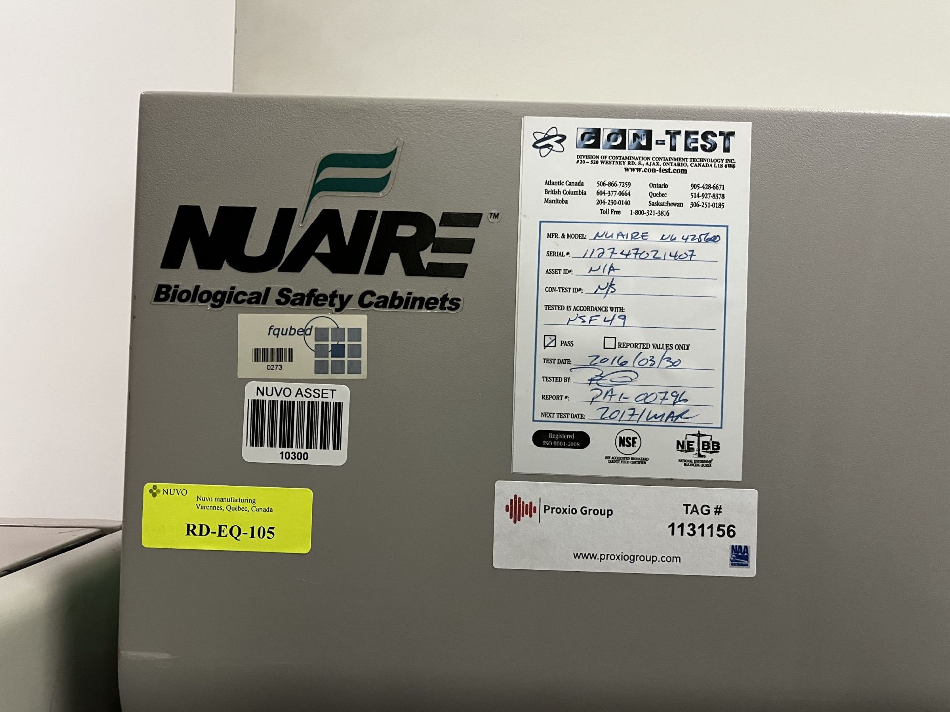 NUAIRE Biological Safety Cabinets - Image 6 of 7