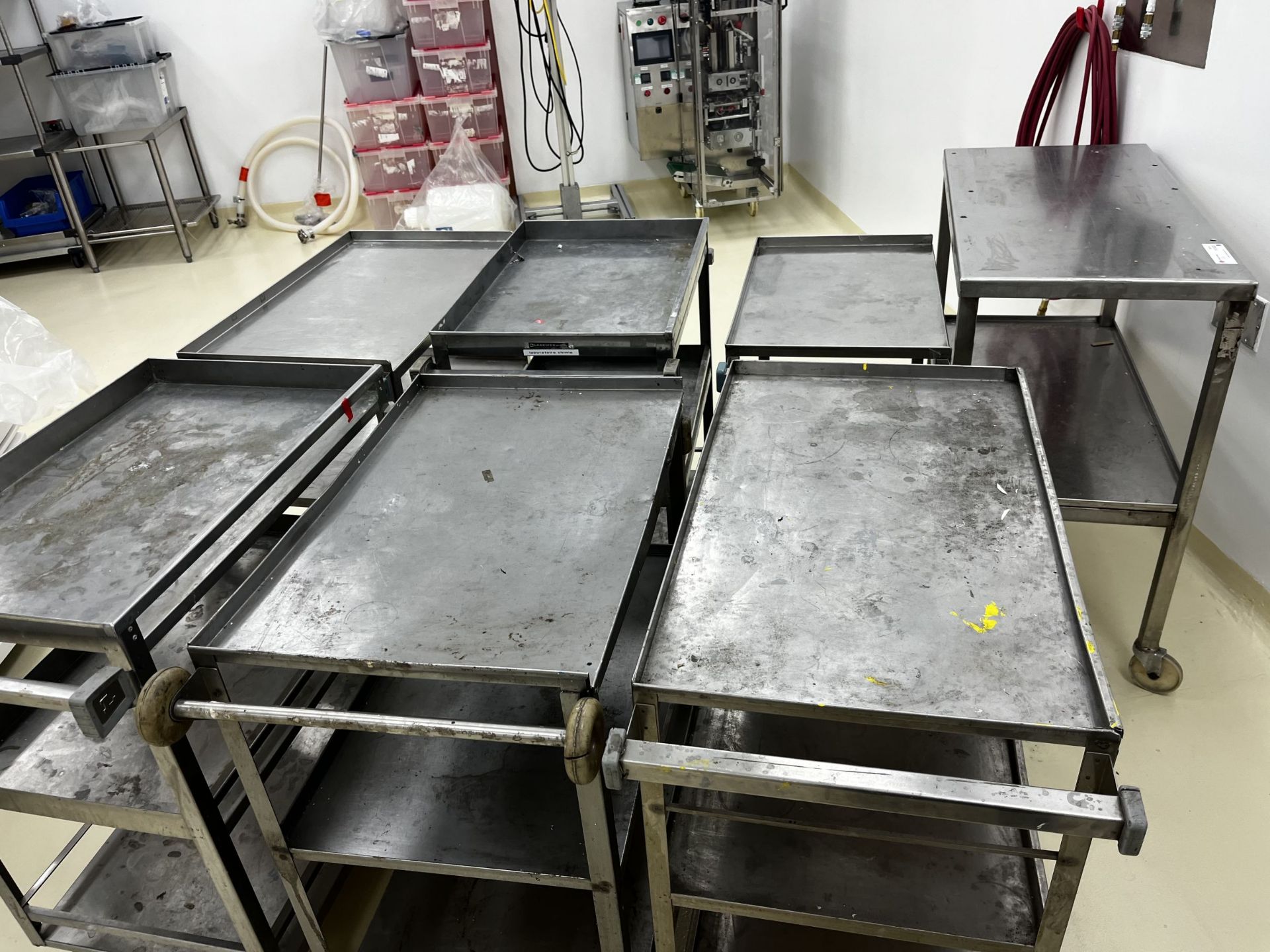 Lot of (6) Stainless Steel carts