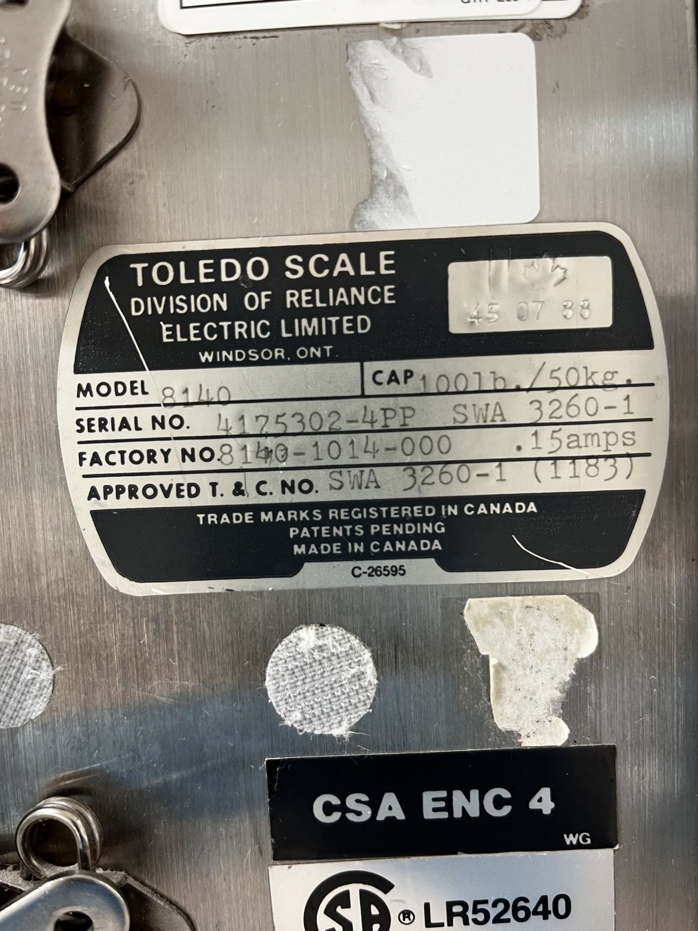 Stathmos/Toledo Scale Model 8140 - Image 3 of 8